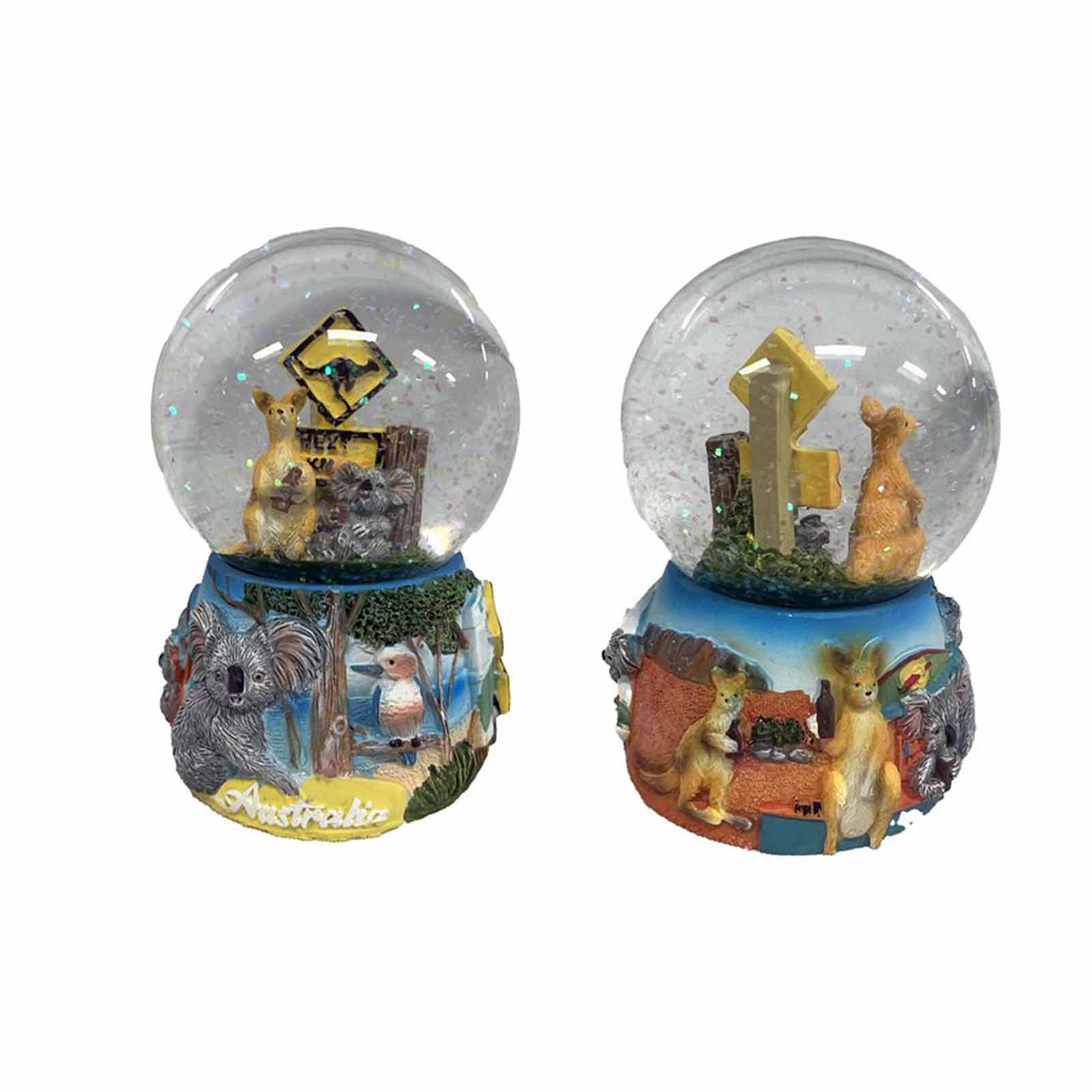 Snow-Globe-80mm-Kangaroo-Koala