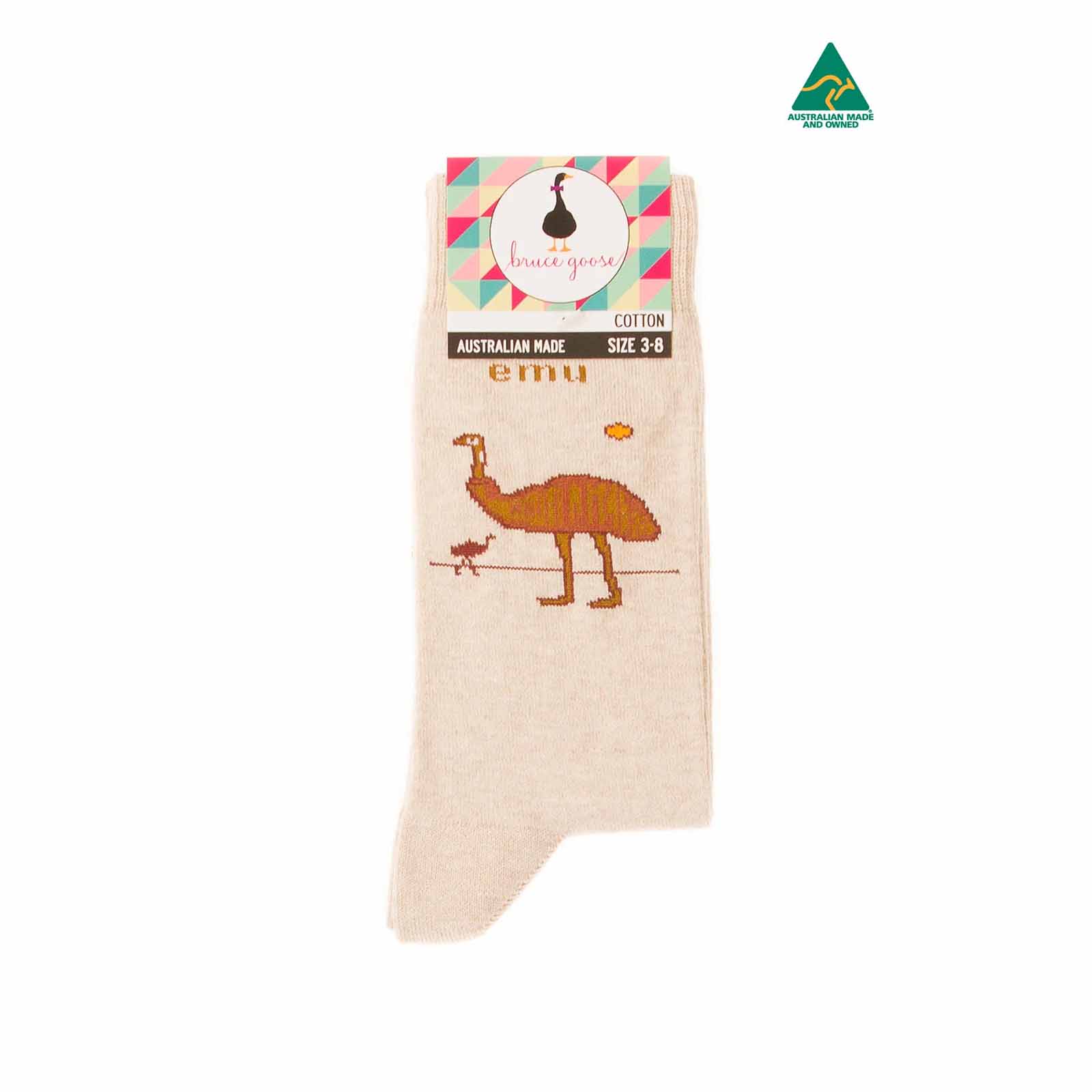 Socks-Emu-Oat-3-8-Front