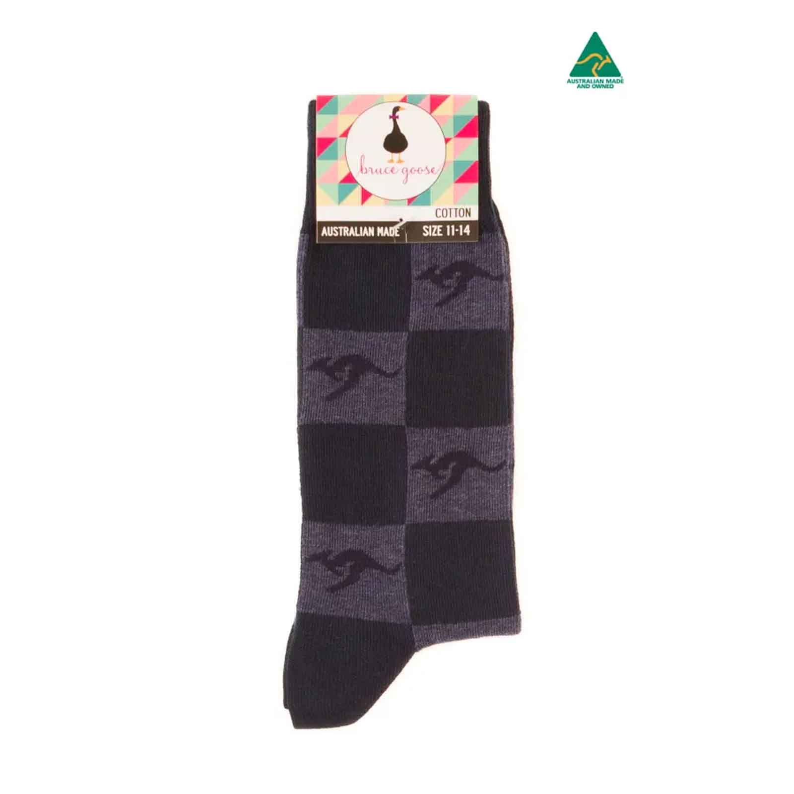 Socks-Kangaroo-Tiles-Navy-11-14-Front