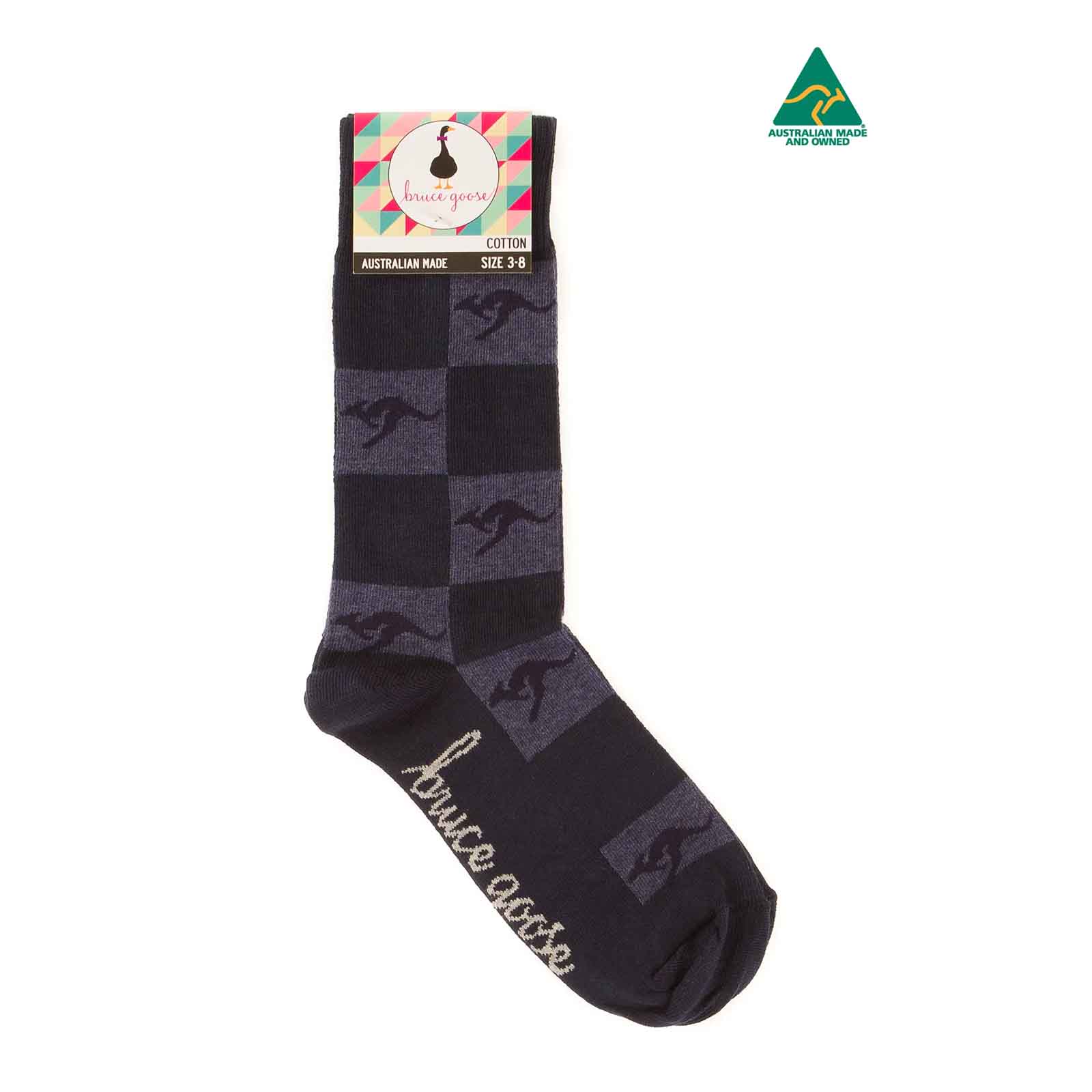 Socks-Kangaroo-Tiles-Navy-3-8-Single
