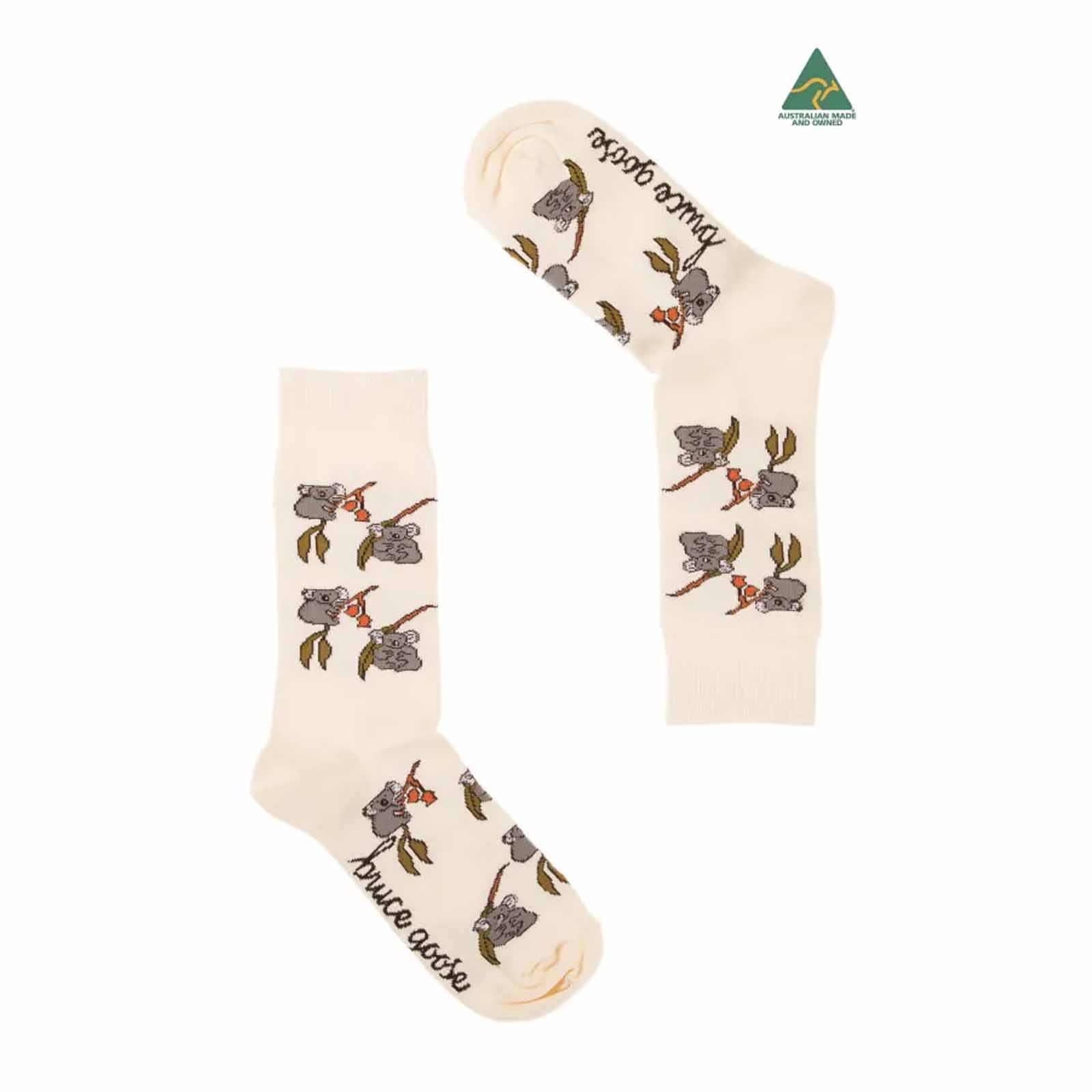 Socks-Mens-Koala-Eucalyptus-Cream-6-11-Pair