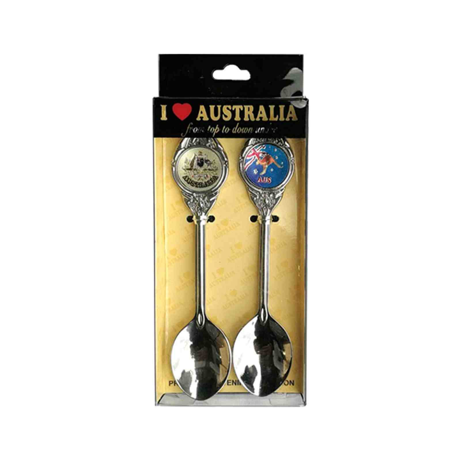 Spoon-Set-2-Pcs-Coat-Of-Arms-Aus-Flag