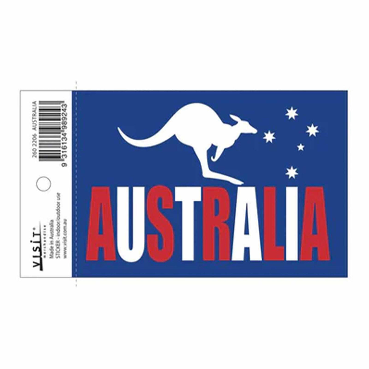 Sticker-Australia-Kangaroo-Stars