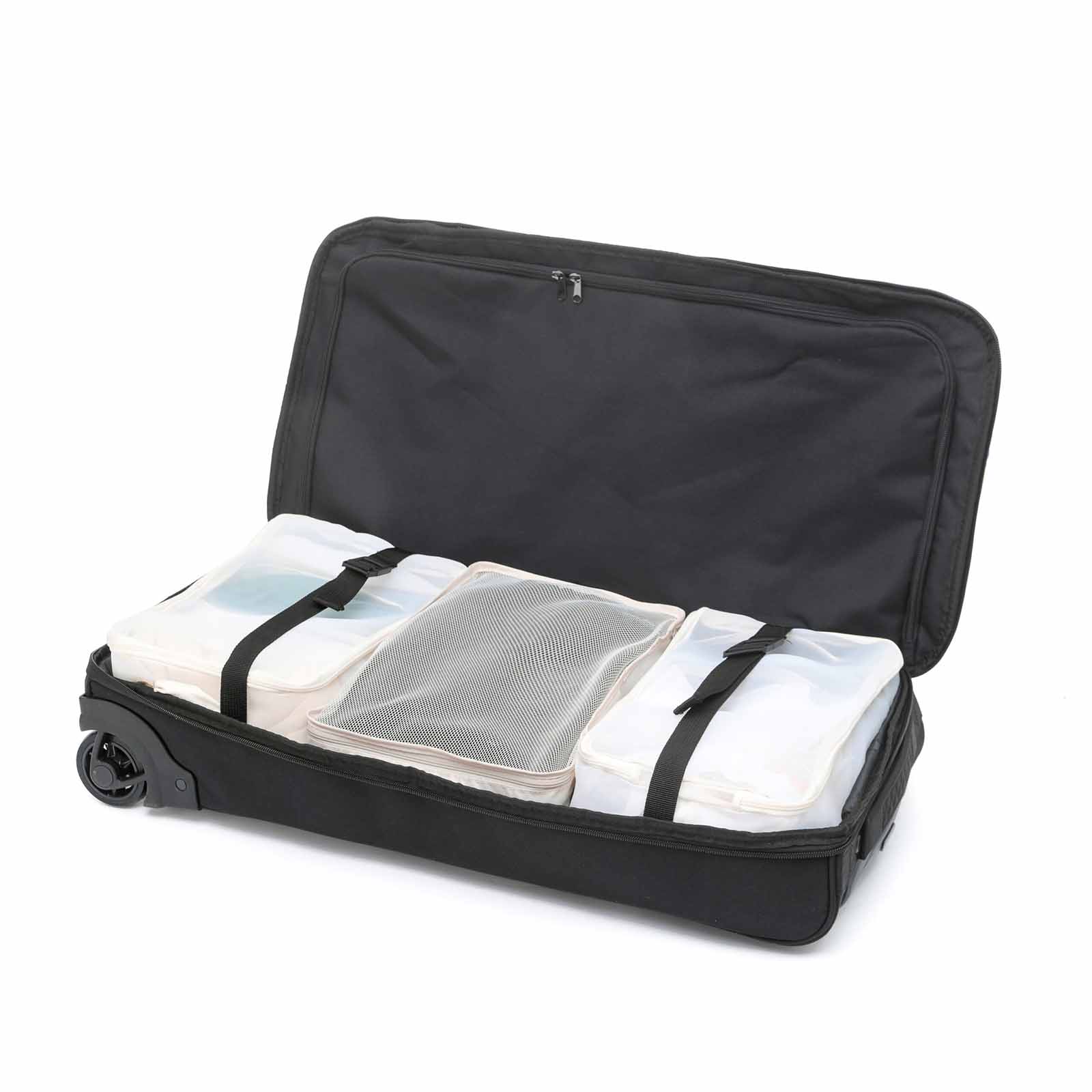 Tosca-70cm-Split-Duffel-Wheel-Bag-Feather-Open