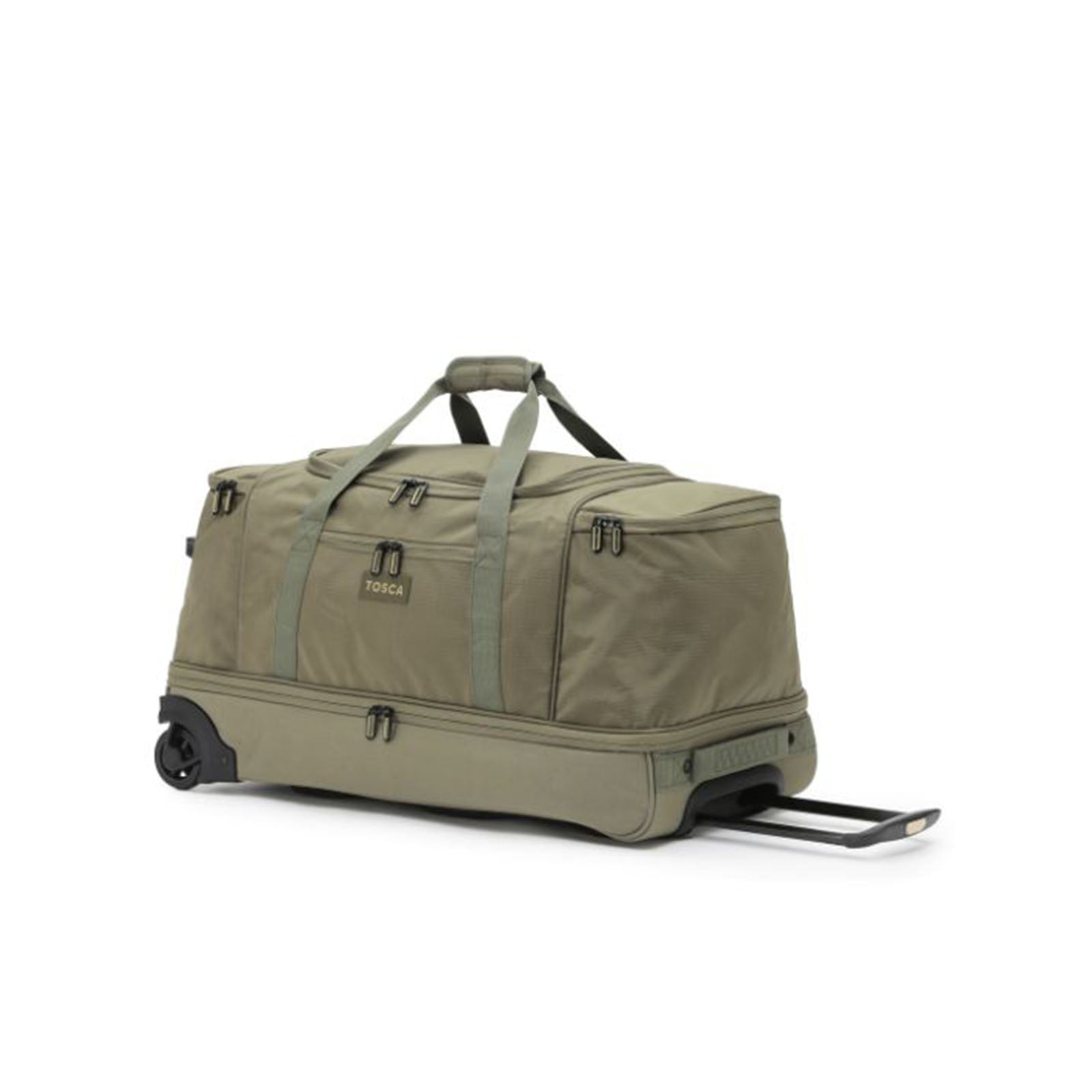 Tosca-70cm-Split-Duffel-Wheel-Bag-Khaki-Angle