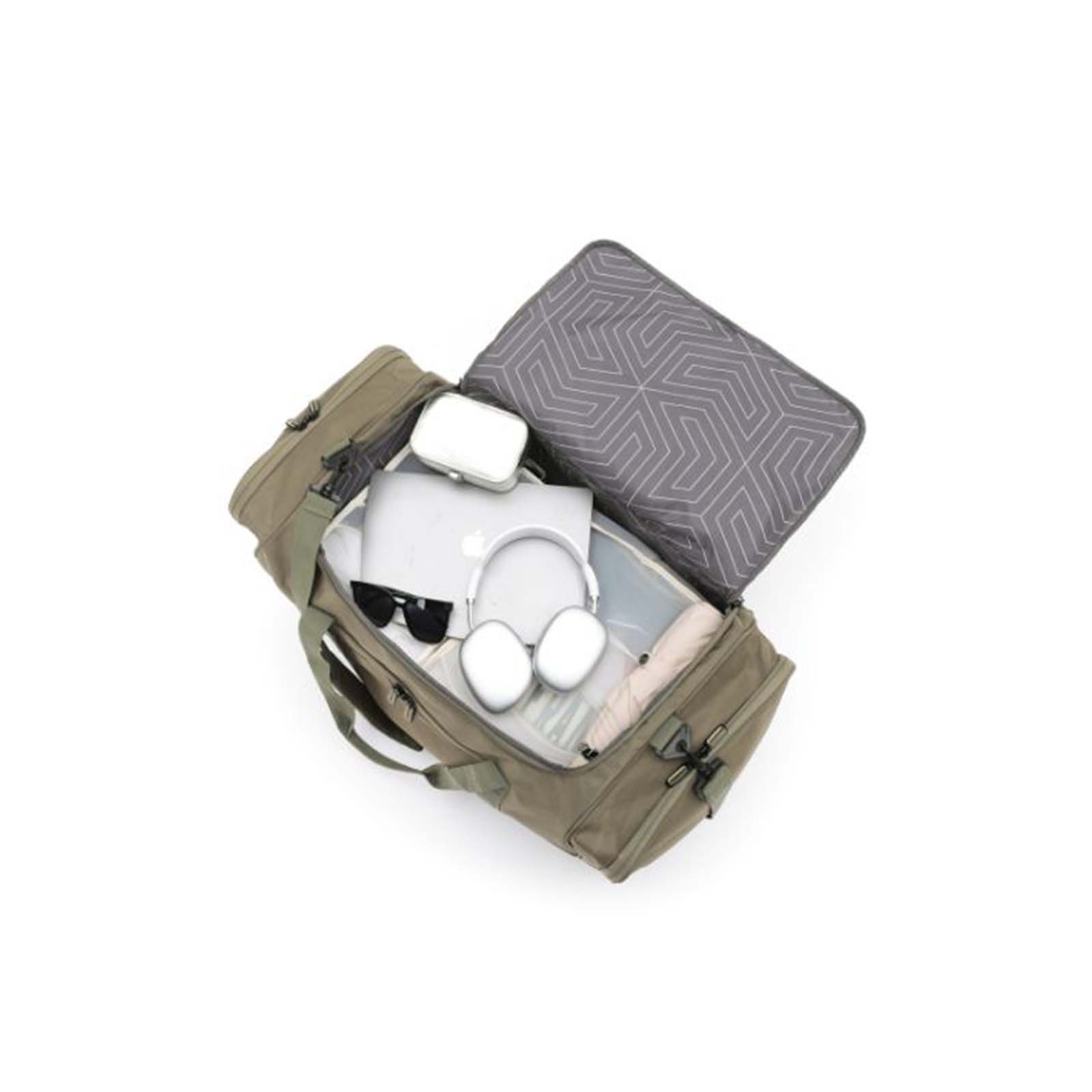 Tosca-70cm-Split-Duffel-Wheel-Bag-Khaki-Top