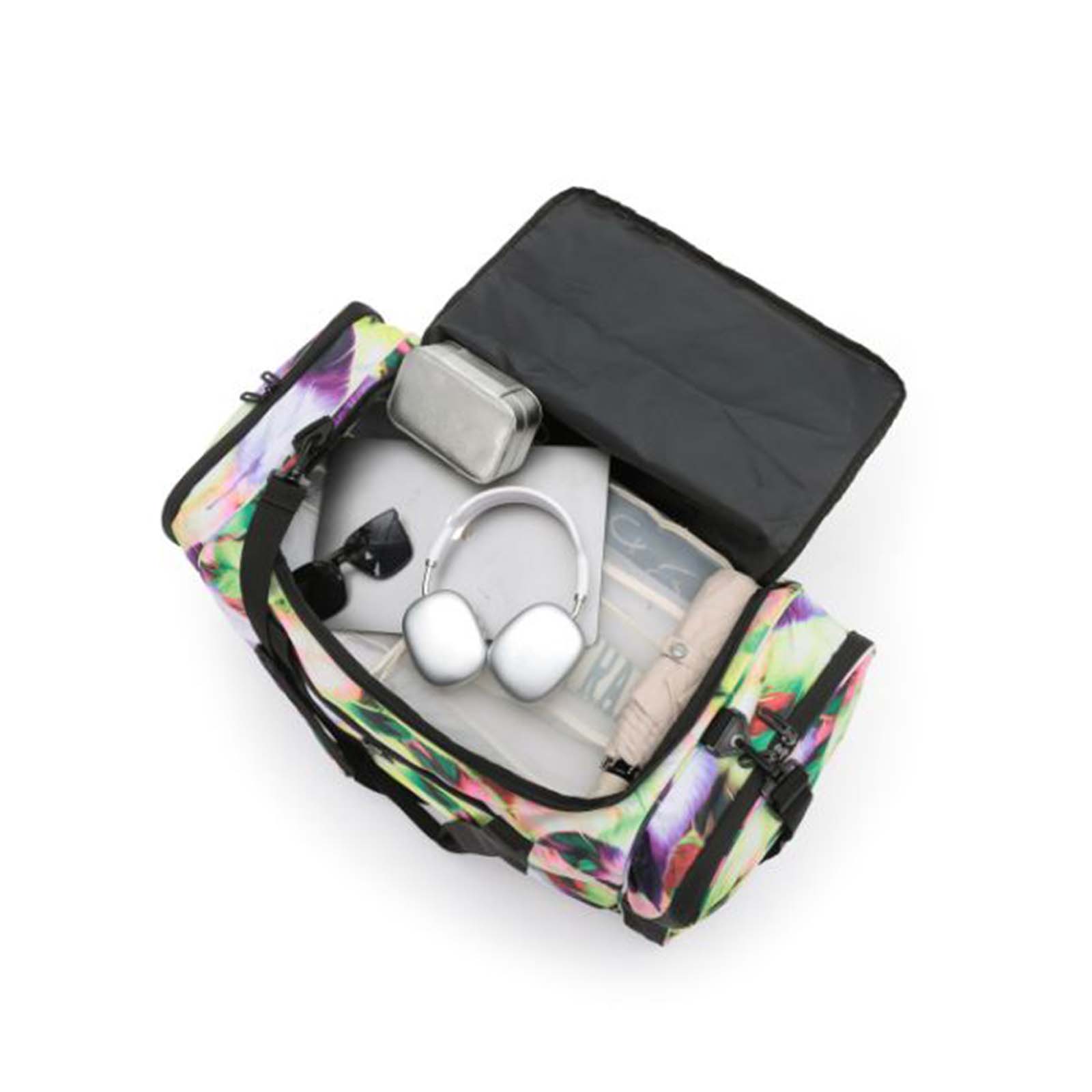 Tosca-70cm-Sports-Duffel-Bag-Feather-Open