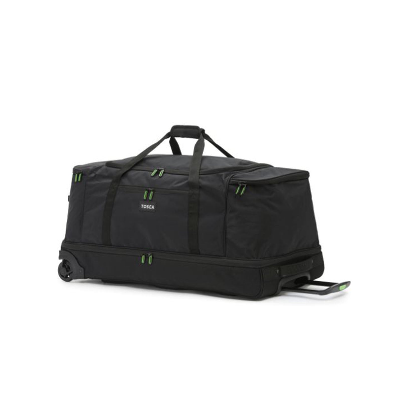 Tosca-85cm-Split-Duffel-Wheel-Bag-Black-Angle