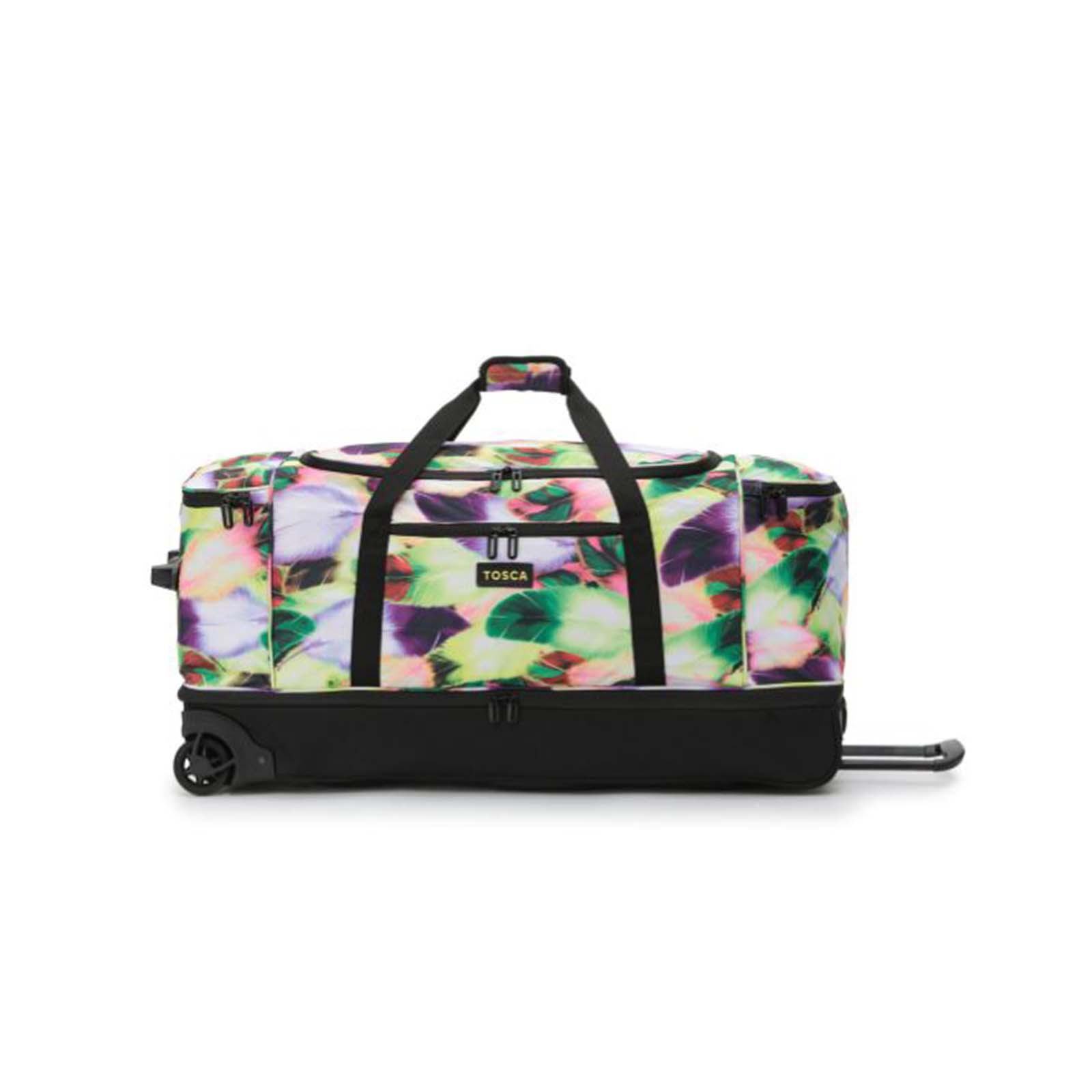 Tosca-85cm-Split-Duffel-Wheel-Bag-Feather-Front