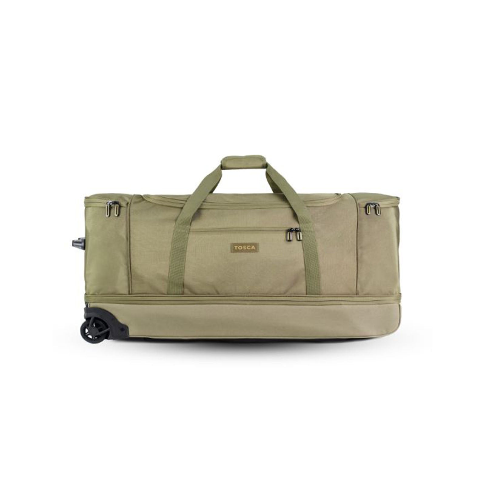 Tosca-85cm-Split-Duffel-Wheel-Bag-Khaki-Front