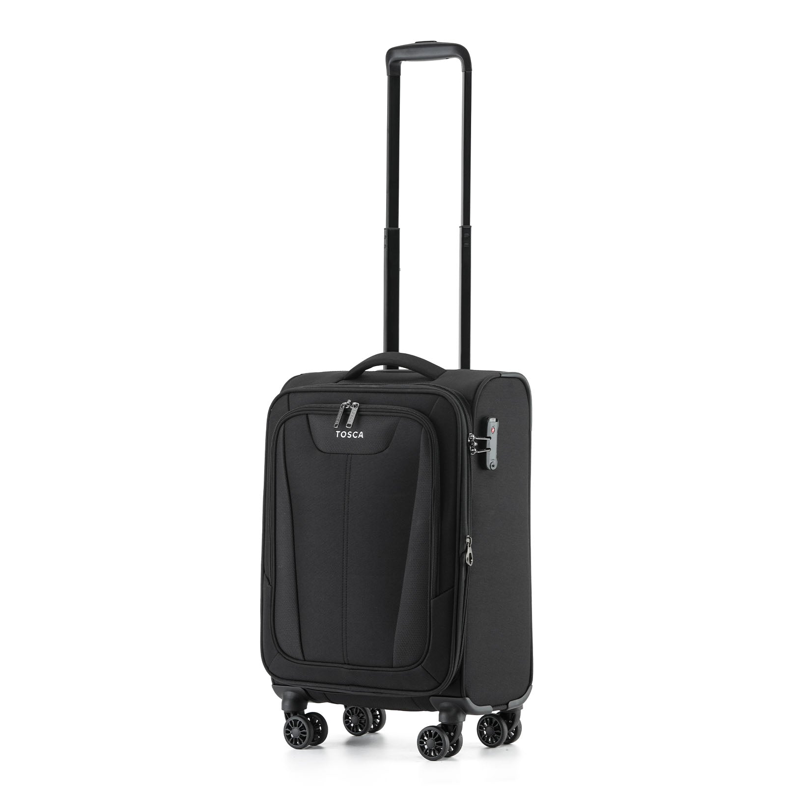 Tosca-Altitude-4w-55cm-Carry-On-Suitcase-Black-Angle