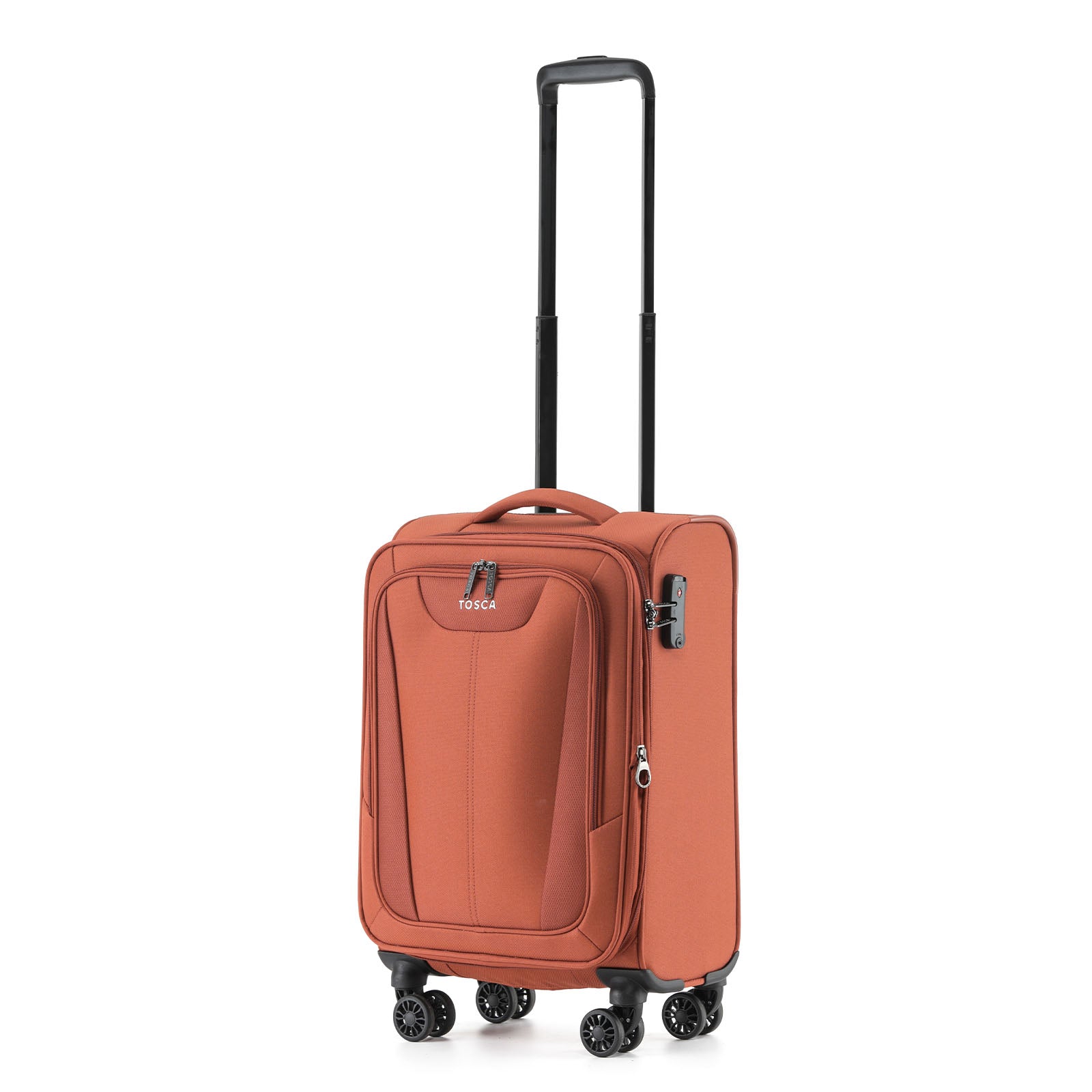 Tosca-Altitude-4w-55cm-Carry-On-Suitcase-Rust-Angle