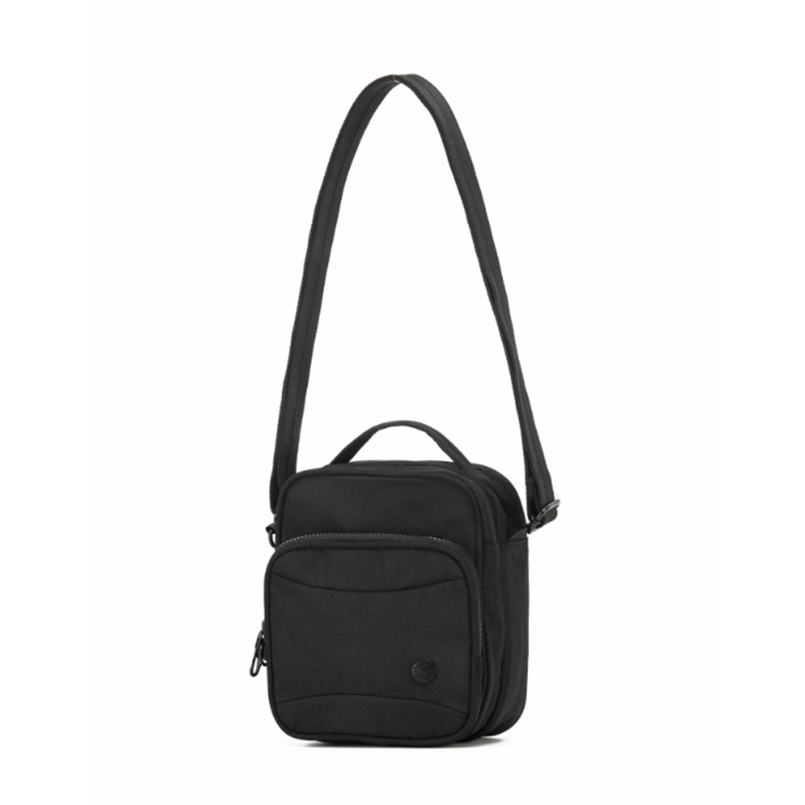 Tosca-Anti-Theft-25-Shoulder-Bag-Layered-Small-Black-Front