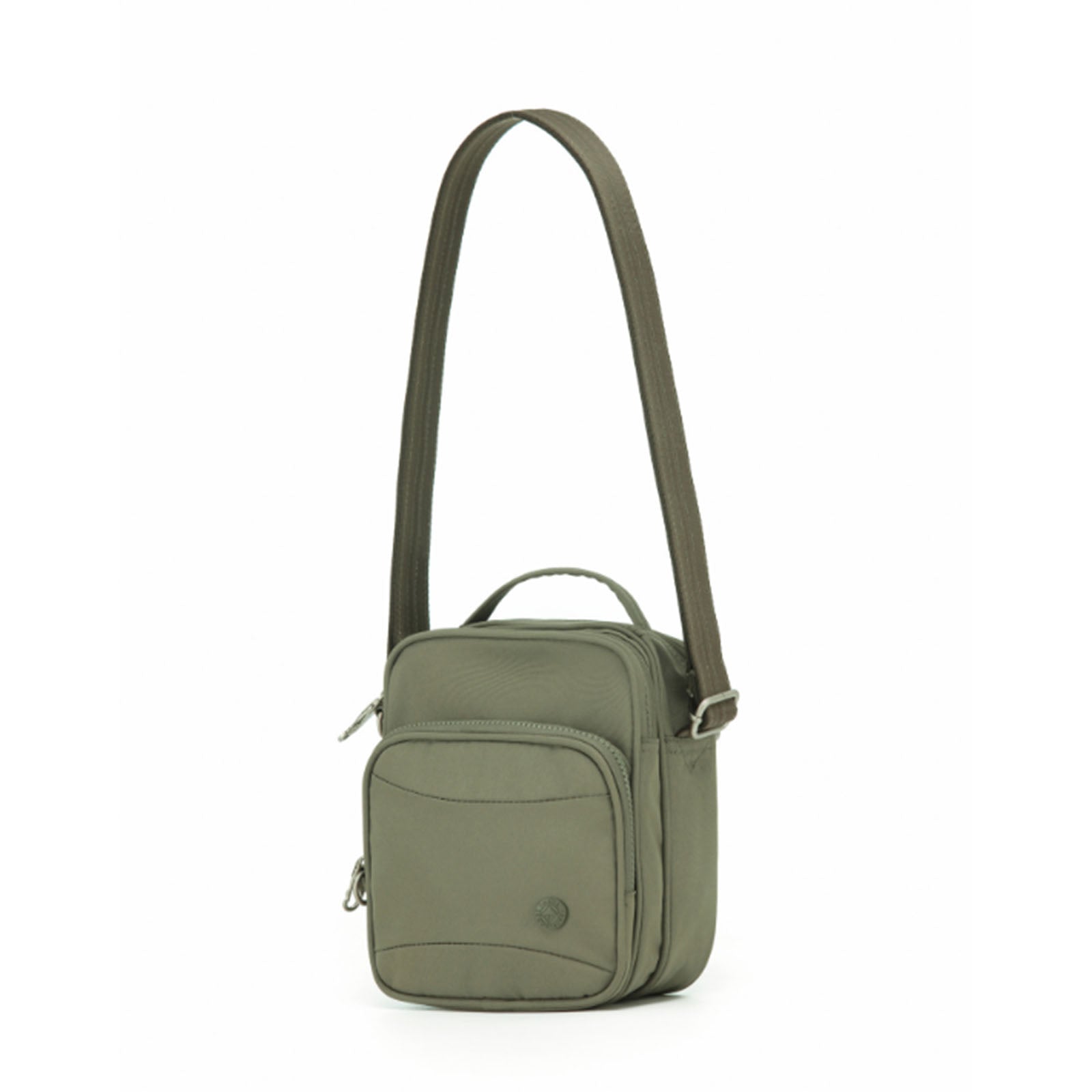 Tosca-Anti-Theft-25-Shoulder-Bag-Layered-Small-Khaki-Front