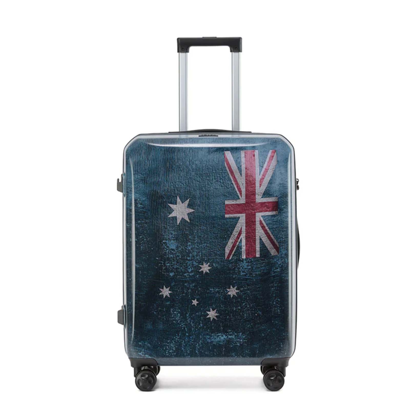 Tosca-Aus-Flag-4-Wheel-66cm-Medium-Suitcase-Front