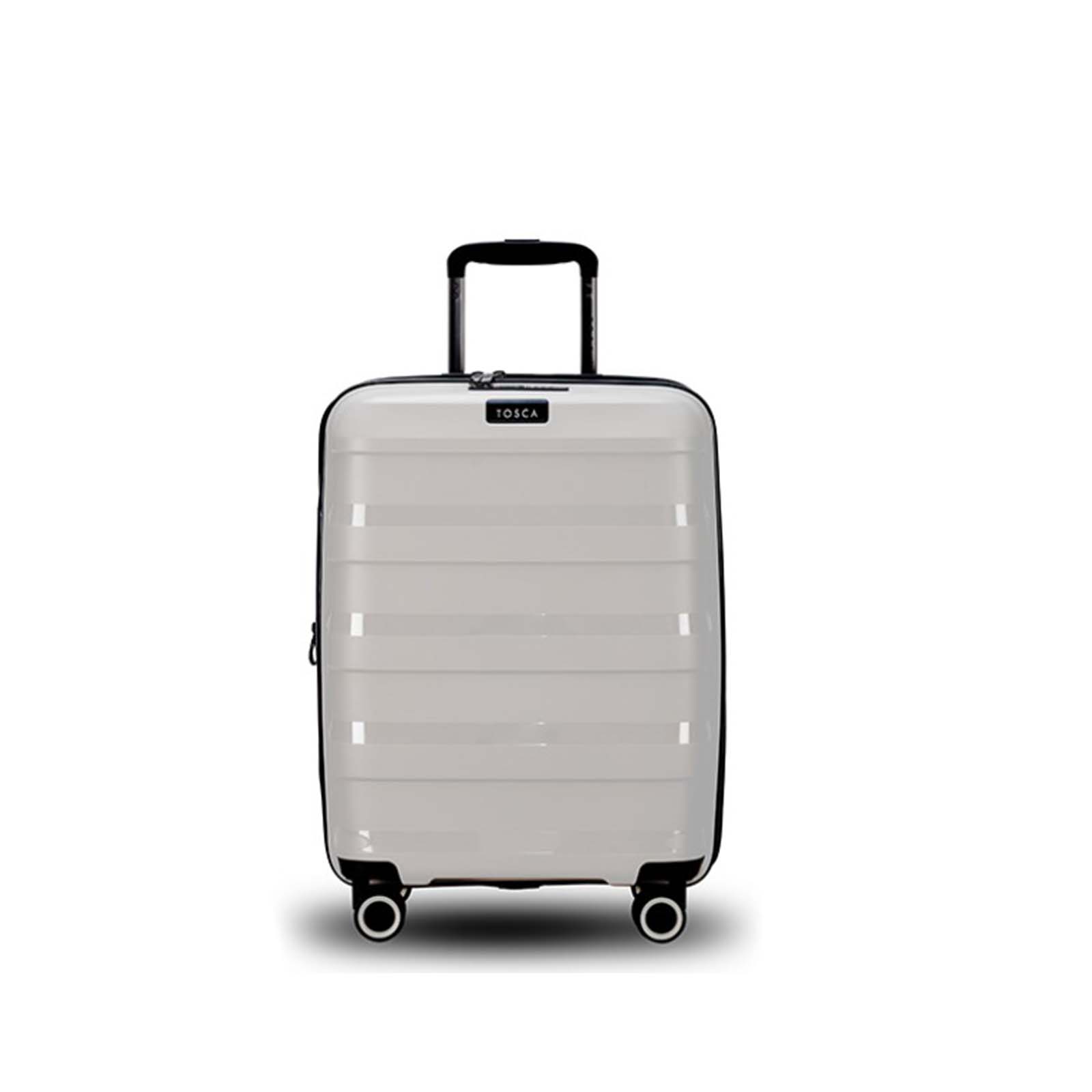 Tosca-Comet-4-Wheel-55cm-Carry-On-Suitcase-Cobblestone-Front