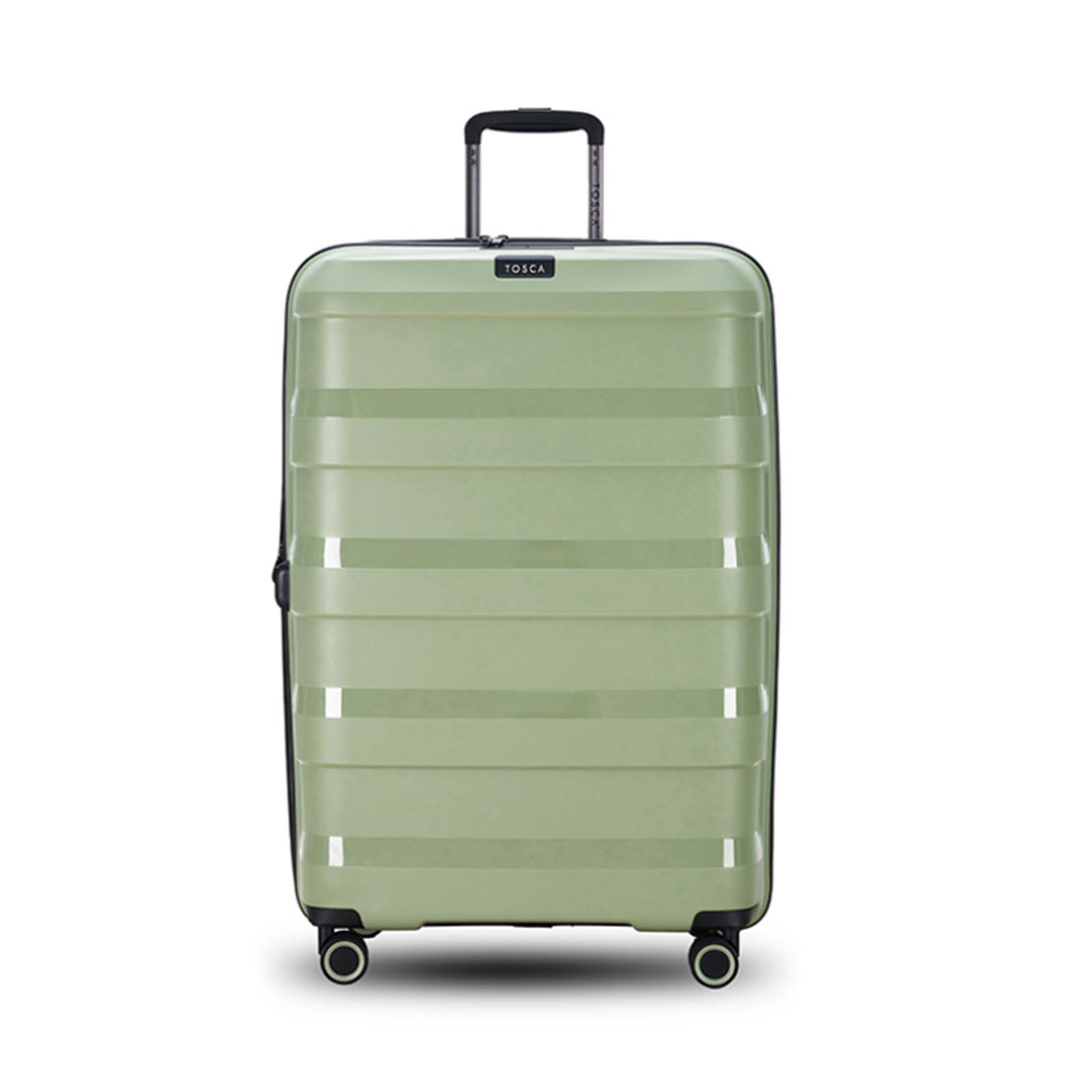 Tosca-Comet-4-Wheel-78cm-Large-Suitcase-Sage-Green-Front