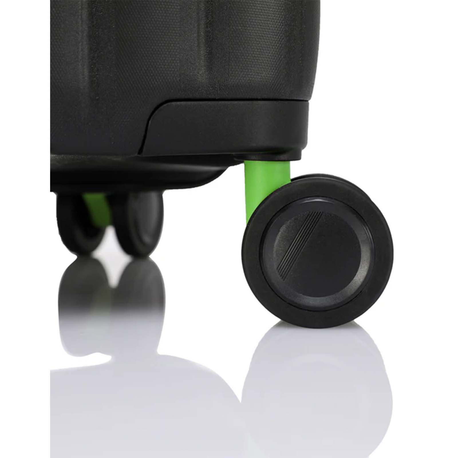 Tosca-Cruiser-Front-Opening-53cm-Carry-On-Suitcase-Black-Wheels