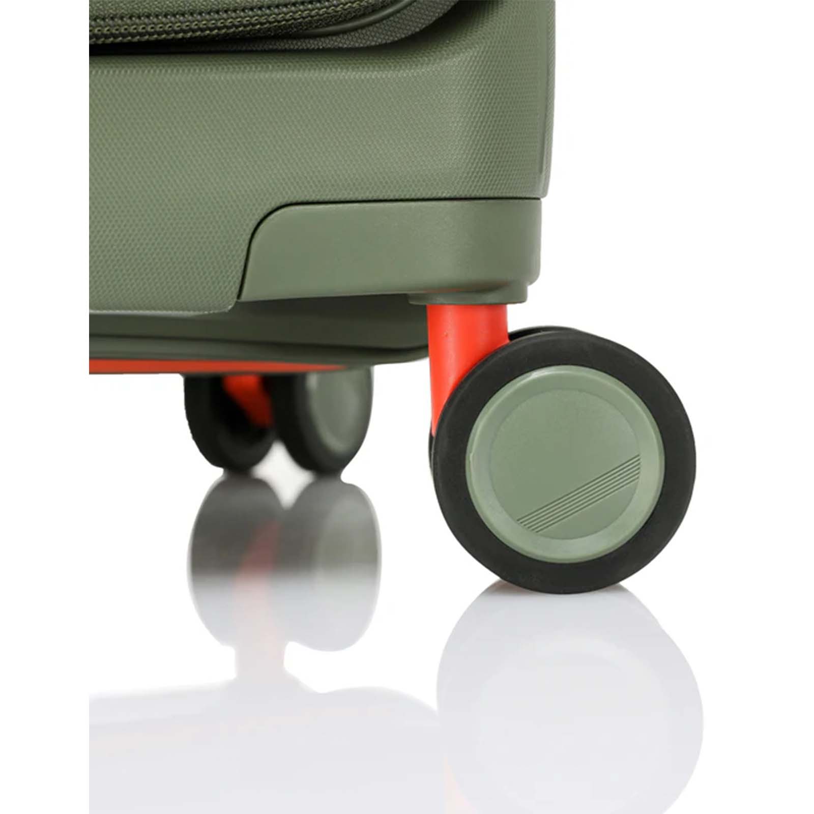Tosca-Cruiser-Front-Opening-53cm-Carry-On-Suitcase-Khaki-Wheels
