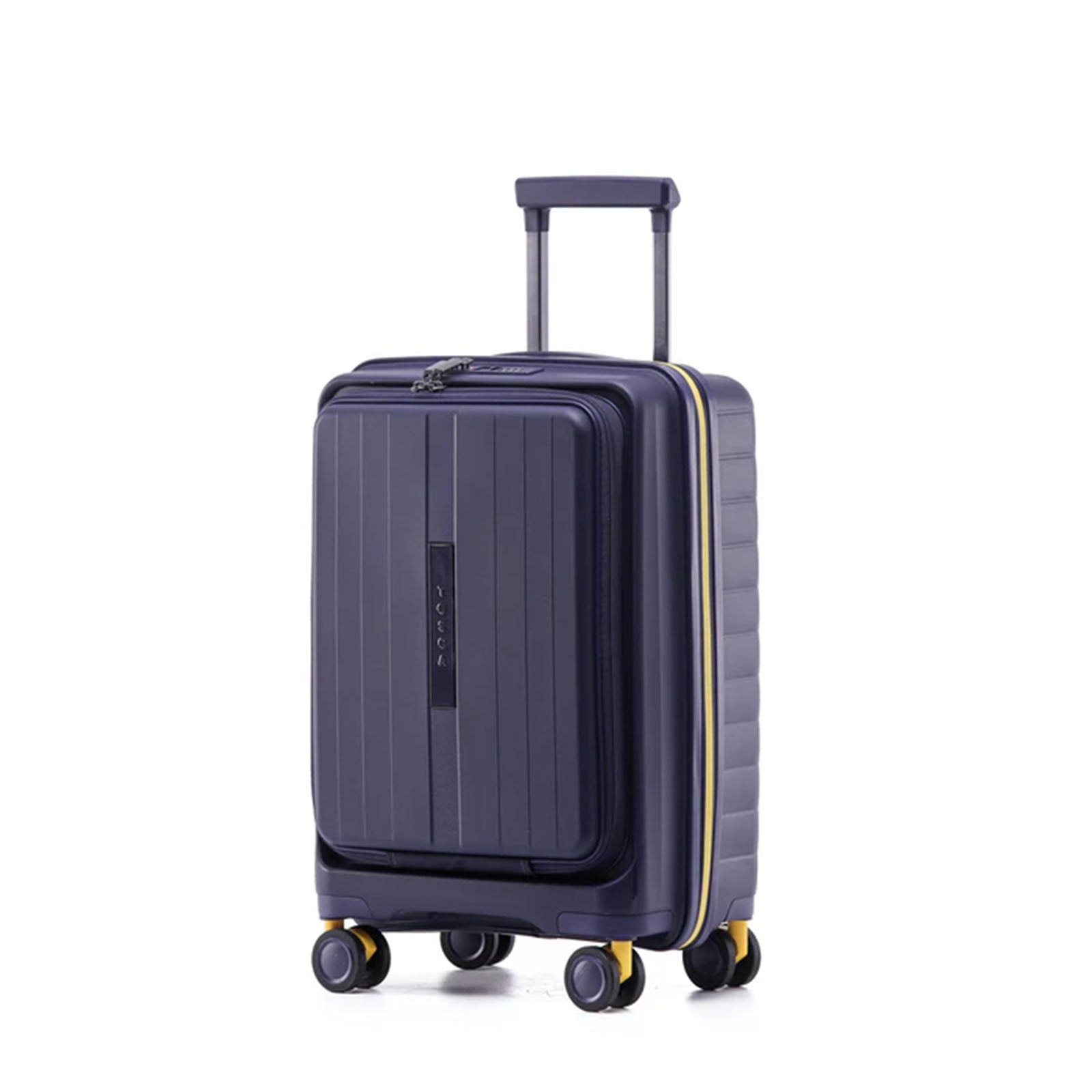 Tosca-Cruiser-Front-Opening-53cm-Carry-On-Suitcase-Purple-Angle