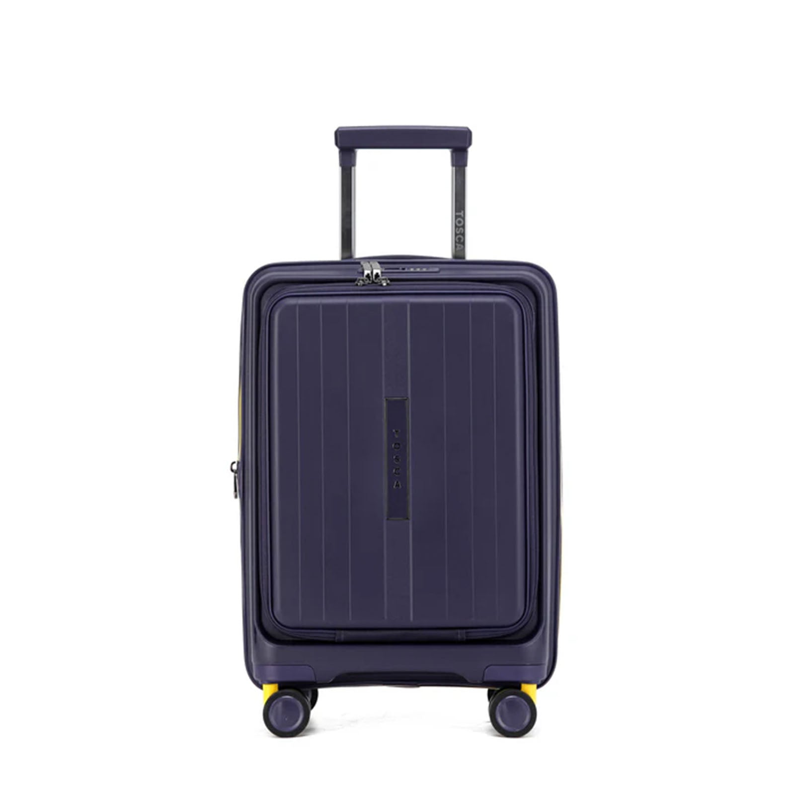 Tosca-Cruiser-Front-Opening-53cm-Carry-On-Suitcase-Purple-Front