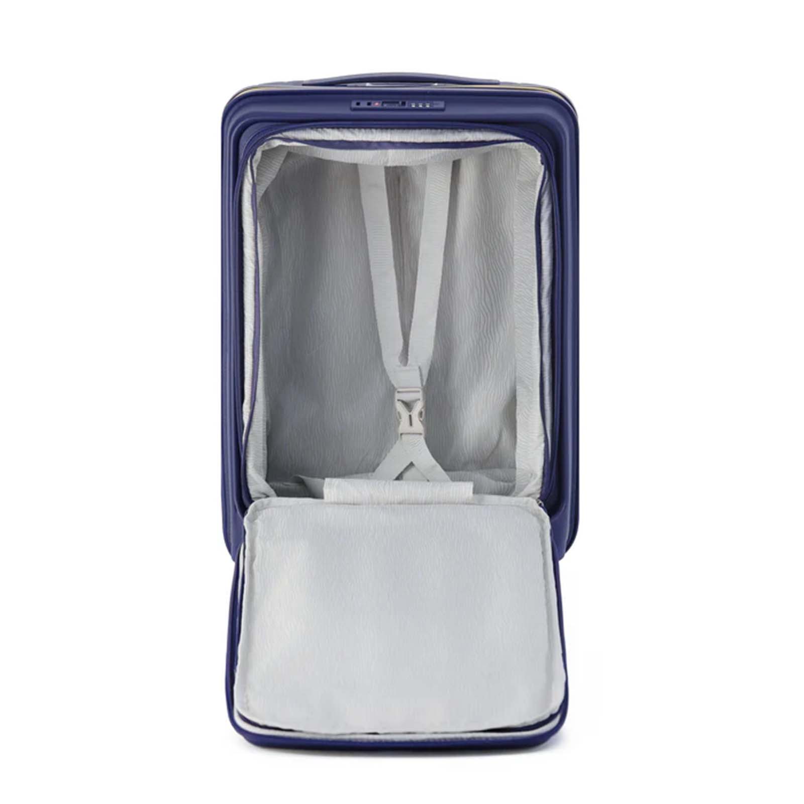 Tosca-Cruiser-Front-Opening-53cm-Carry-On-Suitcase-Purple-Inside