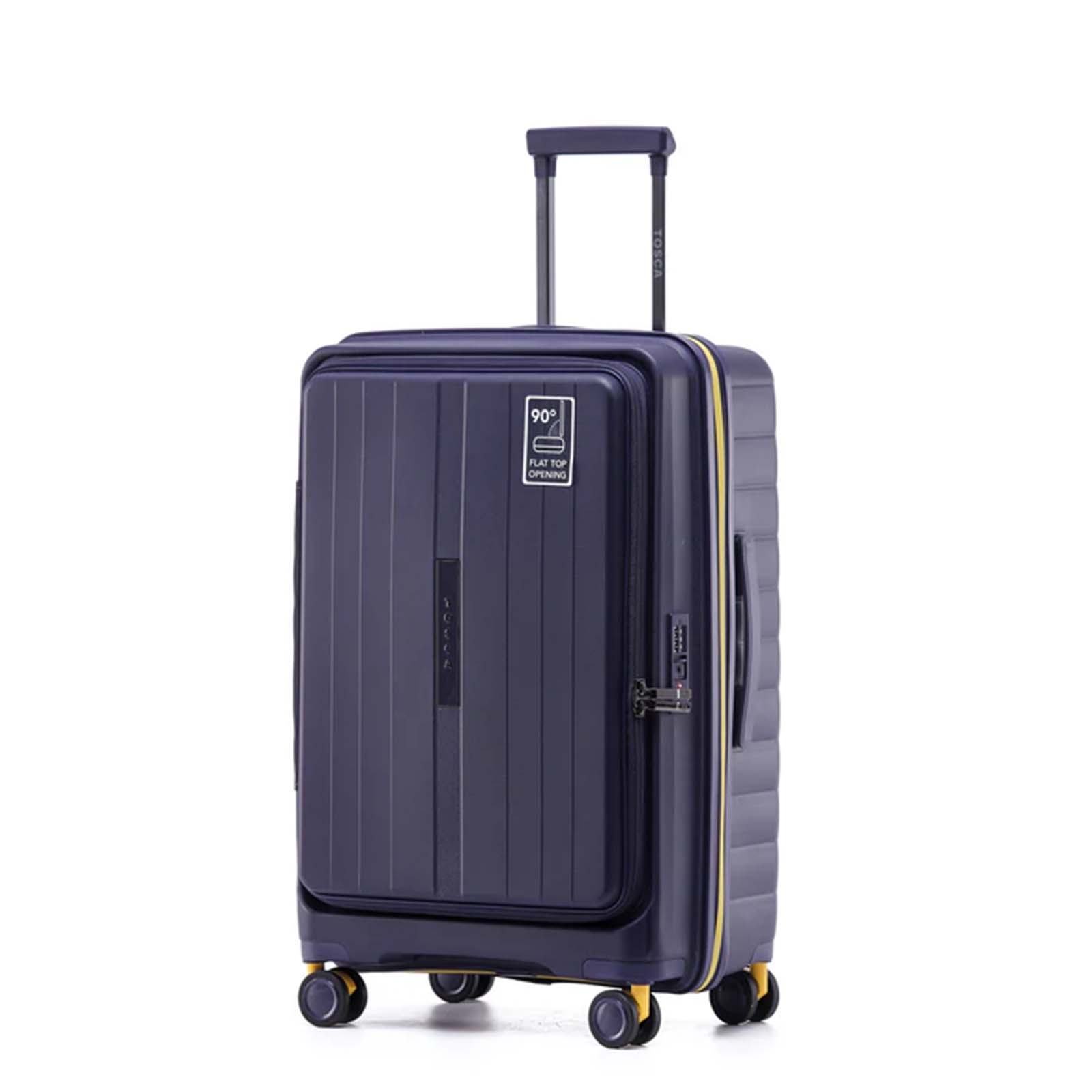 Tosca-Cruiser-Front-Opening-67cm-Medium-Suitcase-Purple-Angle