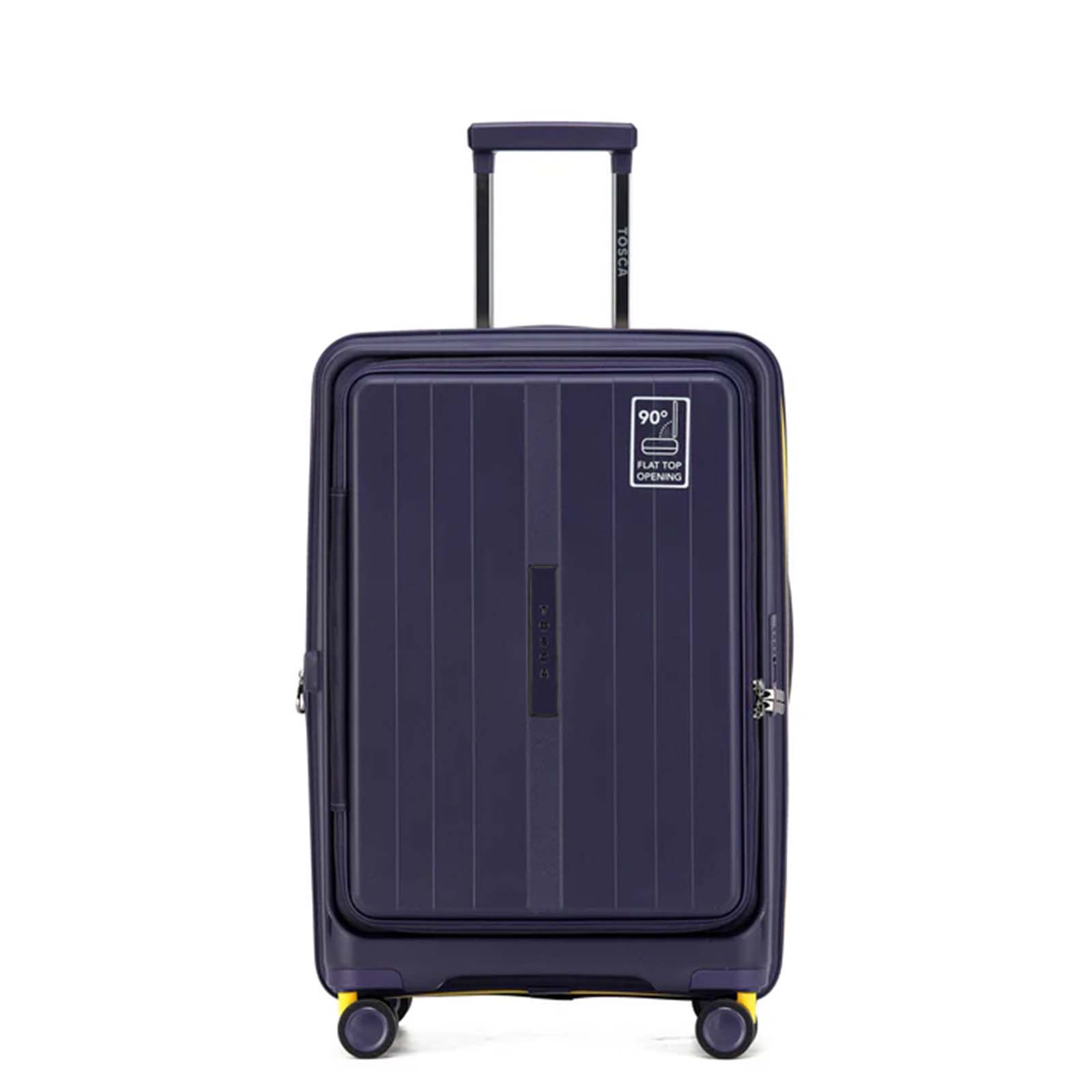 Tosca-Cruiser-Front-Opening-67cm-Medium-Suitcase-Purple-Front