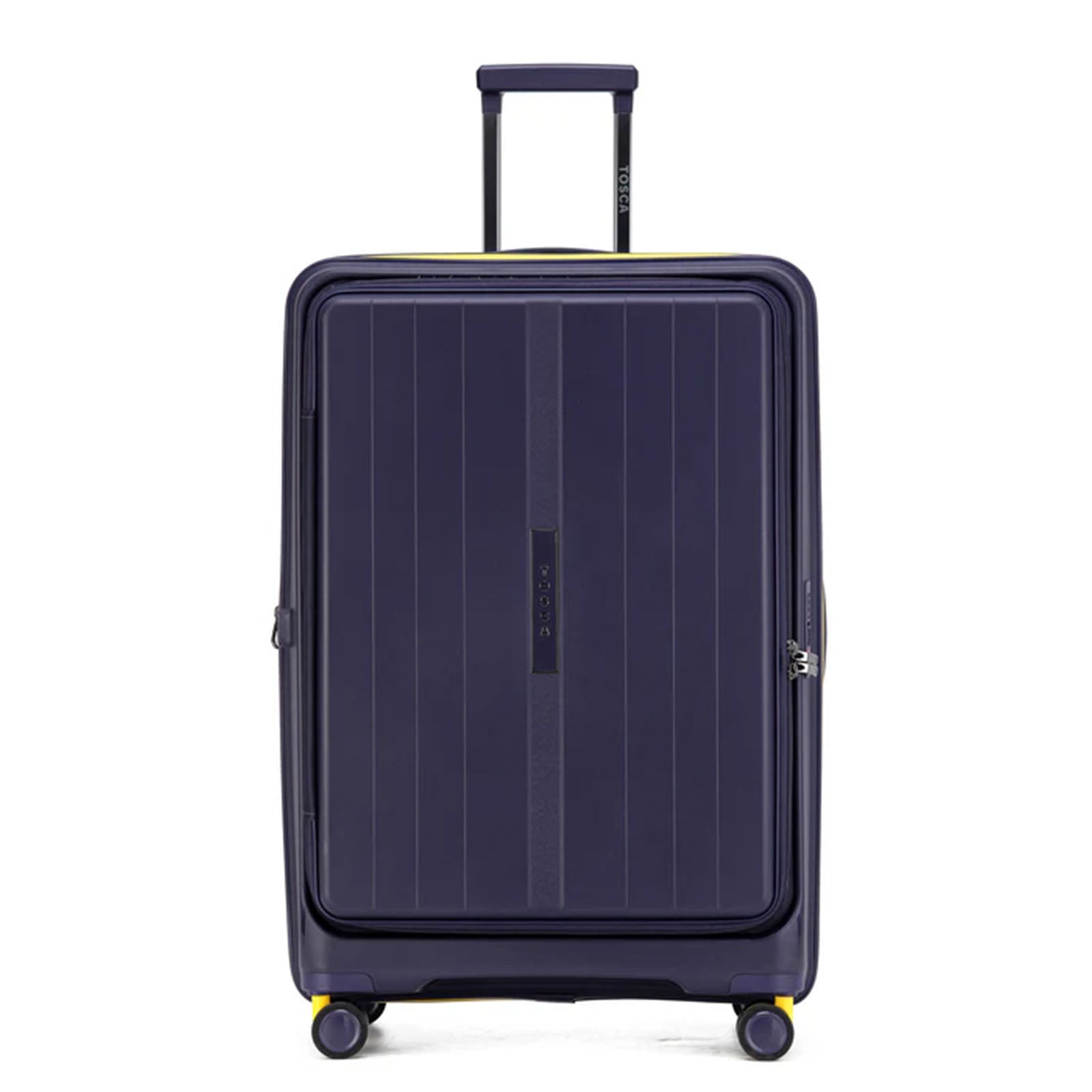 Tosca-Cruiser-Front-Opening-77cm-Large-Suitcase-Purple-Front
