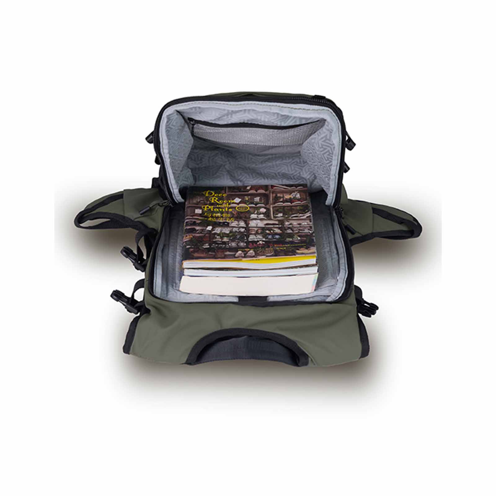Tosca-Delta-Backpack-Khaki-Open