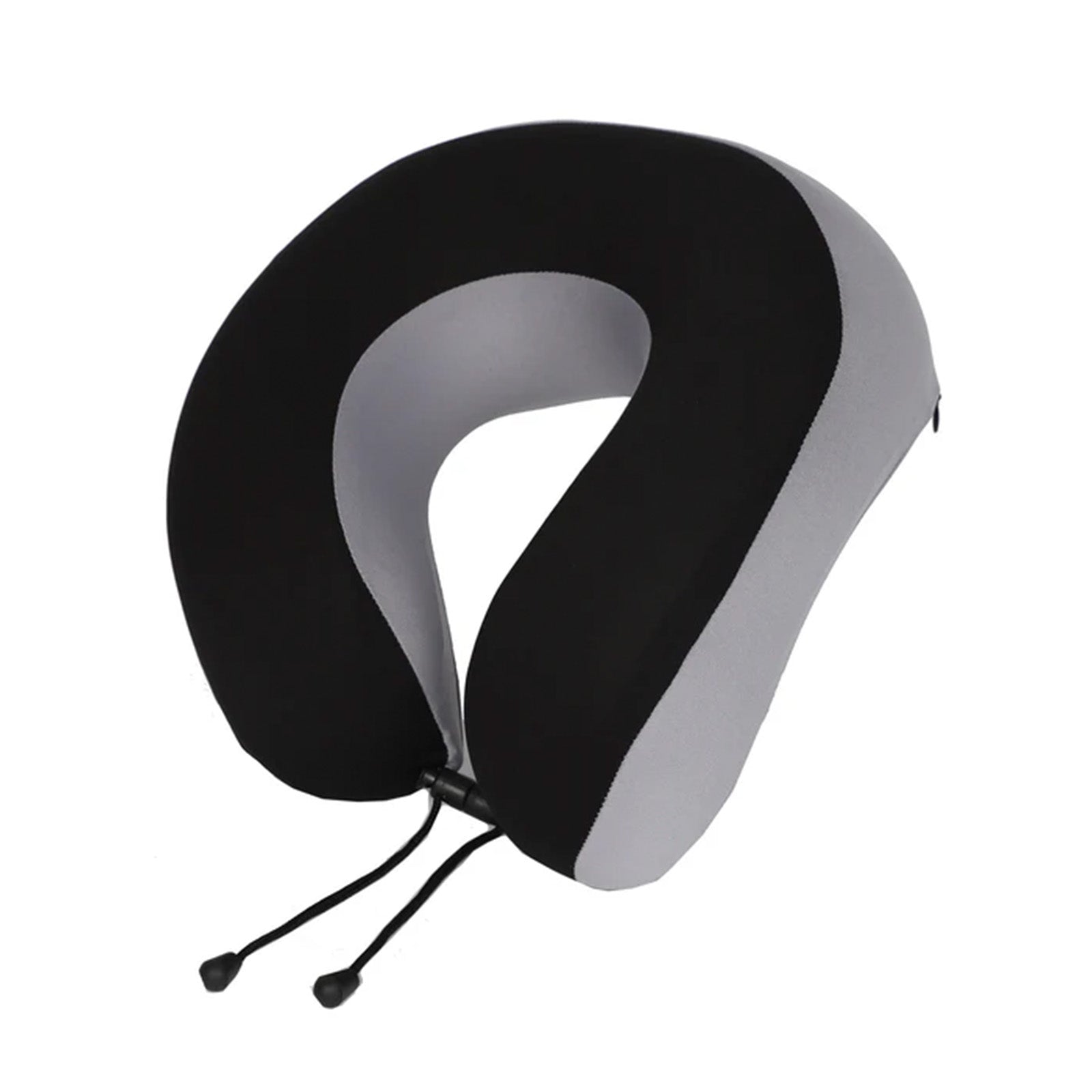 Tosca-Deluxe-Memory-Foam-Neck-Cushion-Black-Grey-Angle