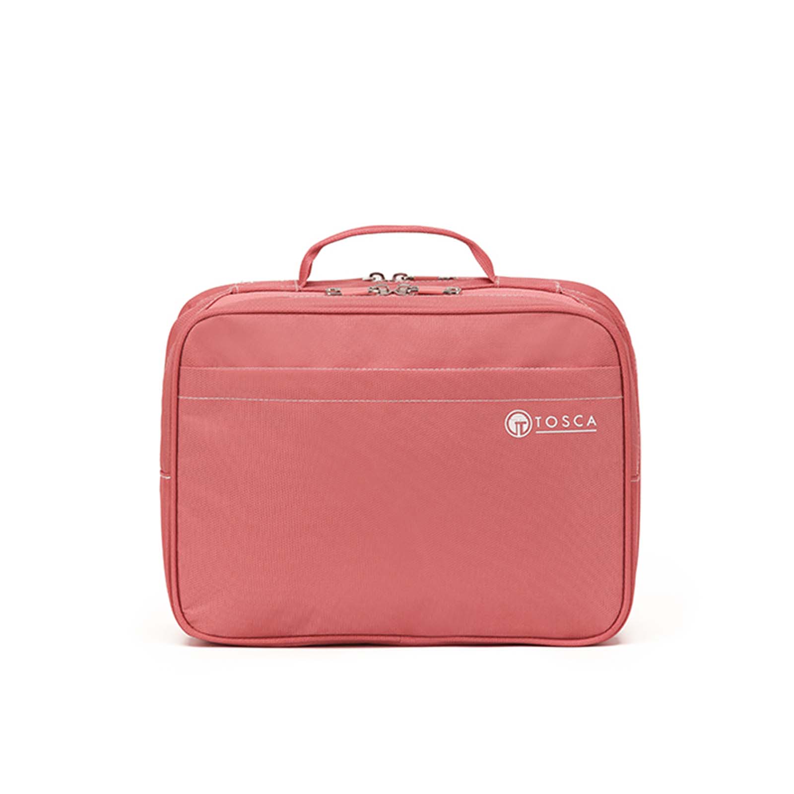 Tosca Essentials 13 Inch Toiletry Bag Deluxe Peach Blossom