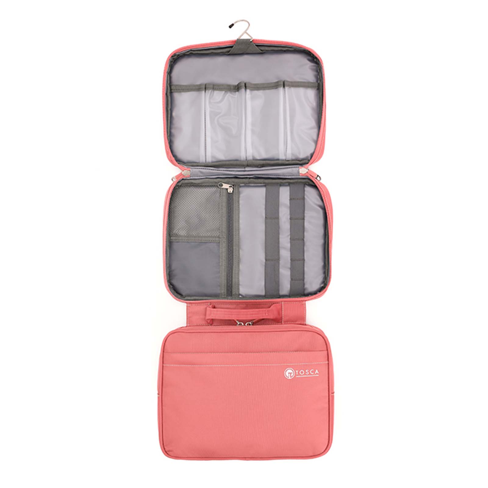 Tosca Essentials 13 Inch Toiletry Bag Deluxe Peach Blossom