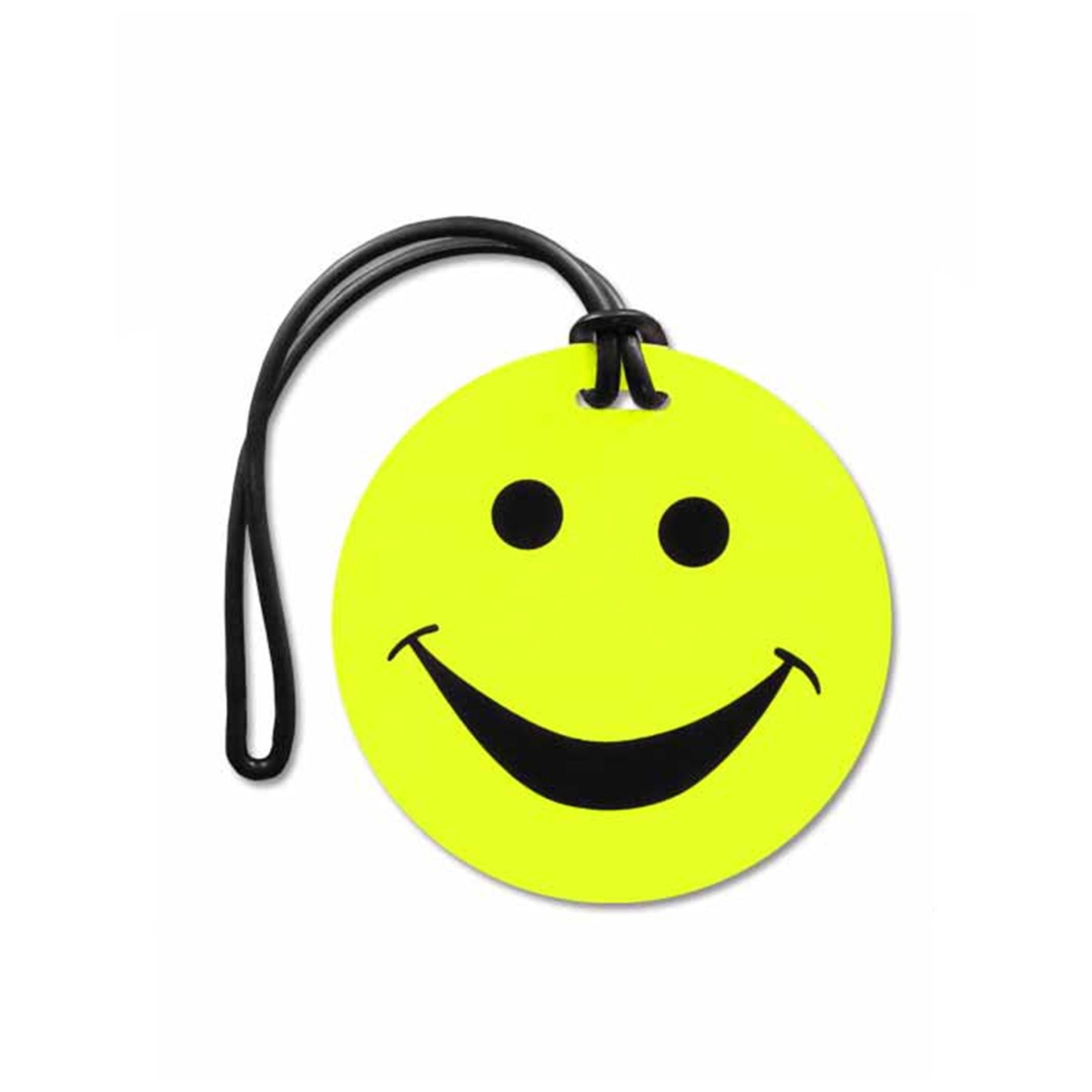 Tosca-Happy-Face-Luggage-Tag-Yellow