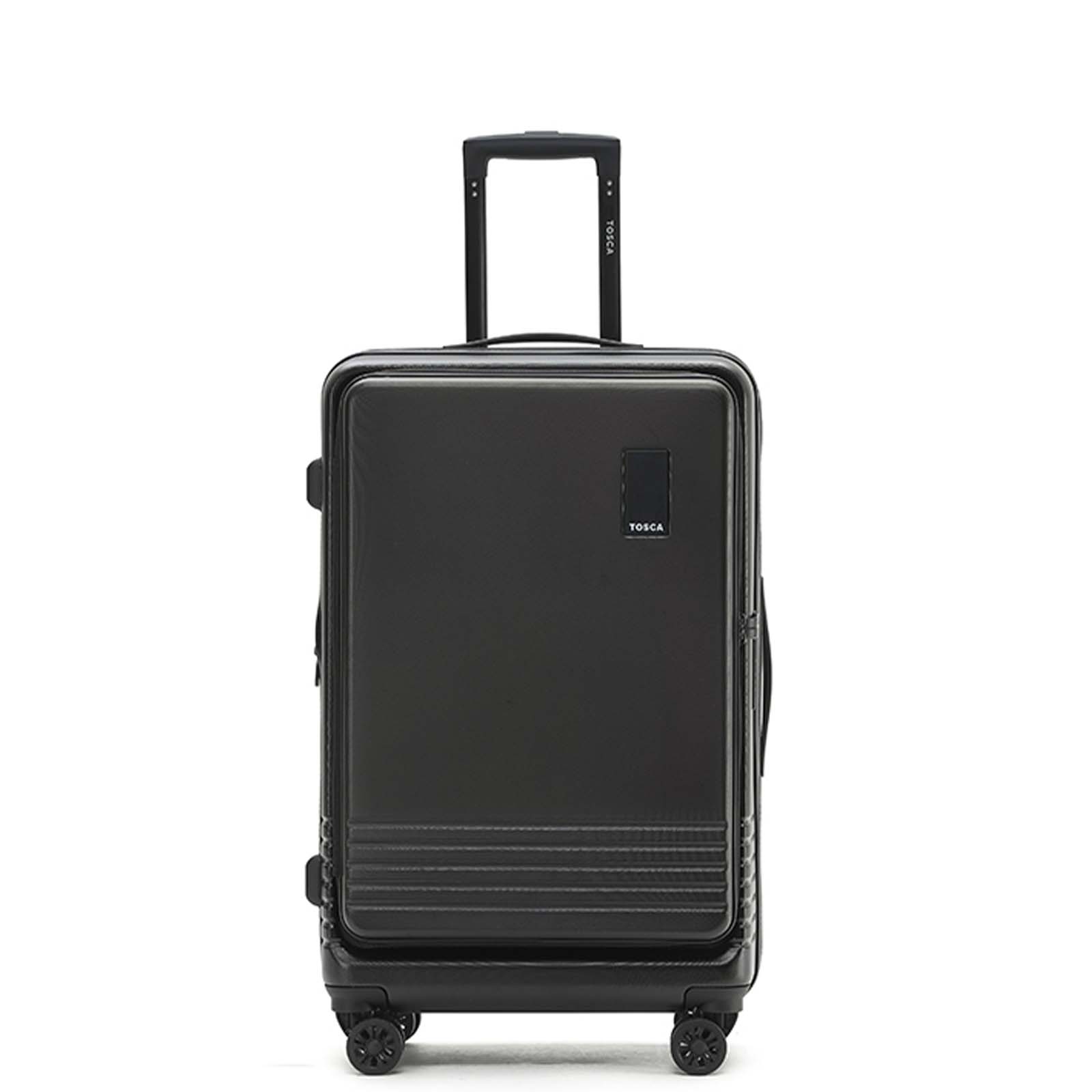 Tosca-Horizon-27-Inch-Medium-Suitcase-Black-Front