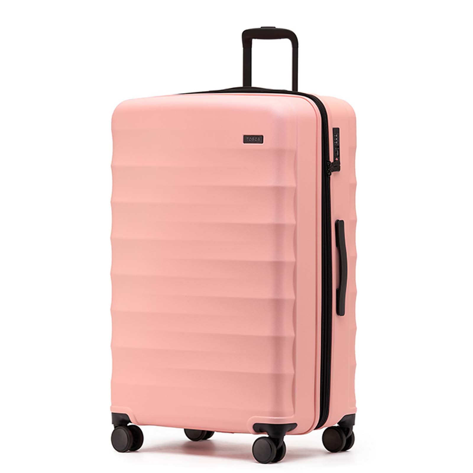 Tosca-Interstellar-4W-79cm-Large-Suitcase-Peach-Front-Angle