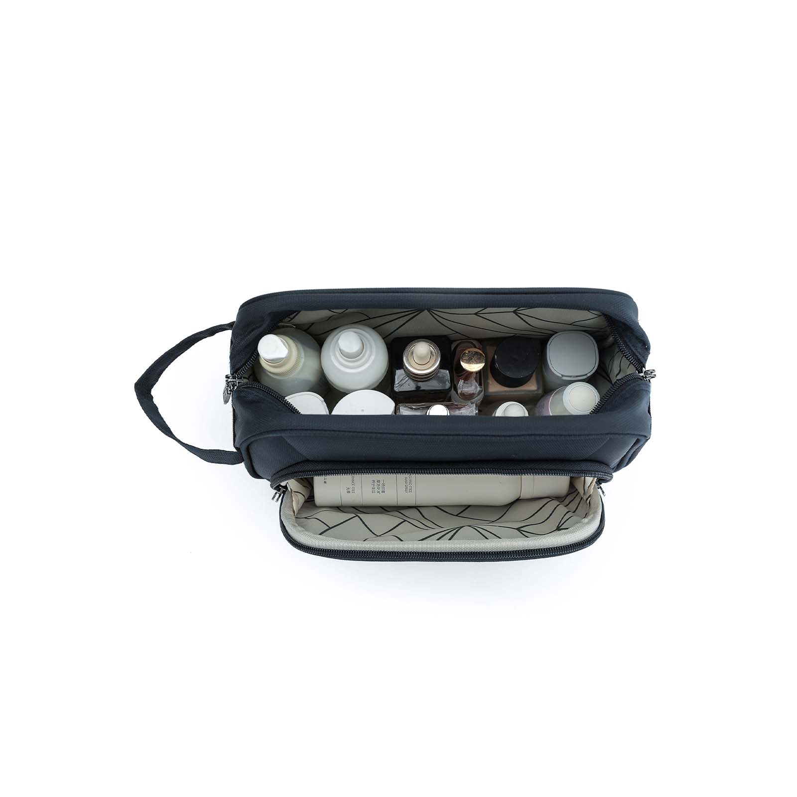 Tosca-Oakmont-Toiletry-Bag-Navy-Open