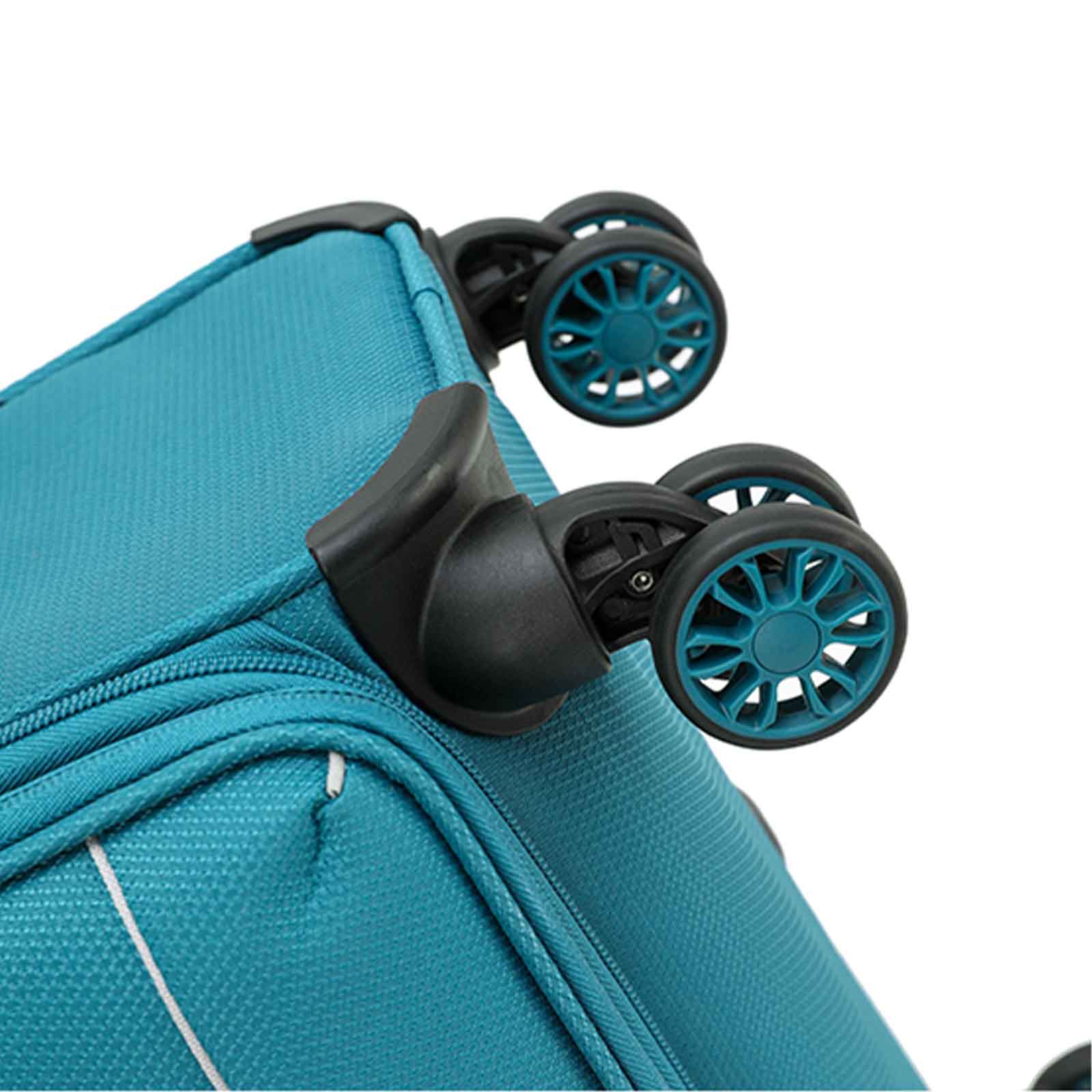 Tosca-So-Lite-4w-54cm-Carry-On-Suitcase-Teal-Wheel