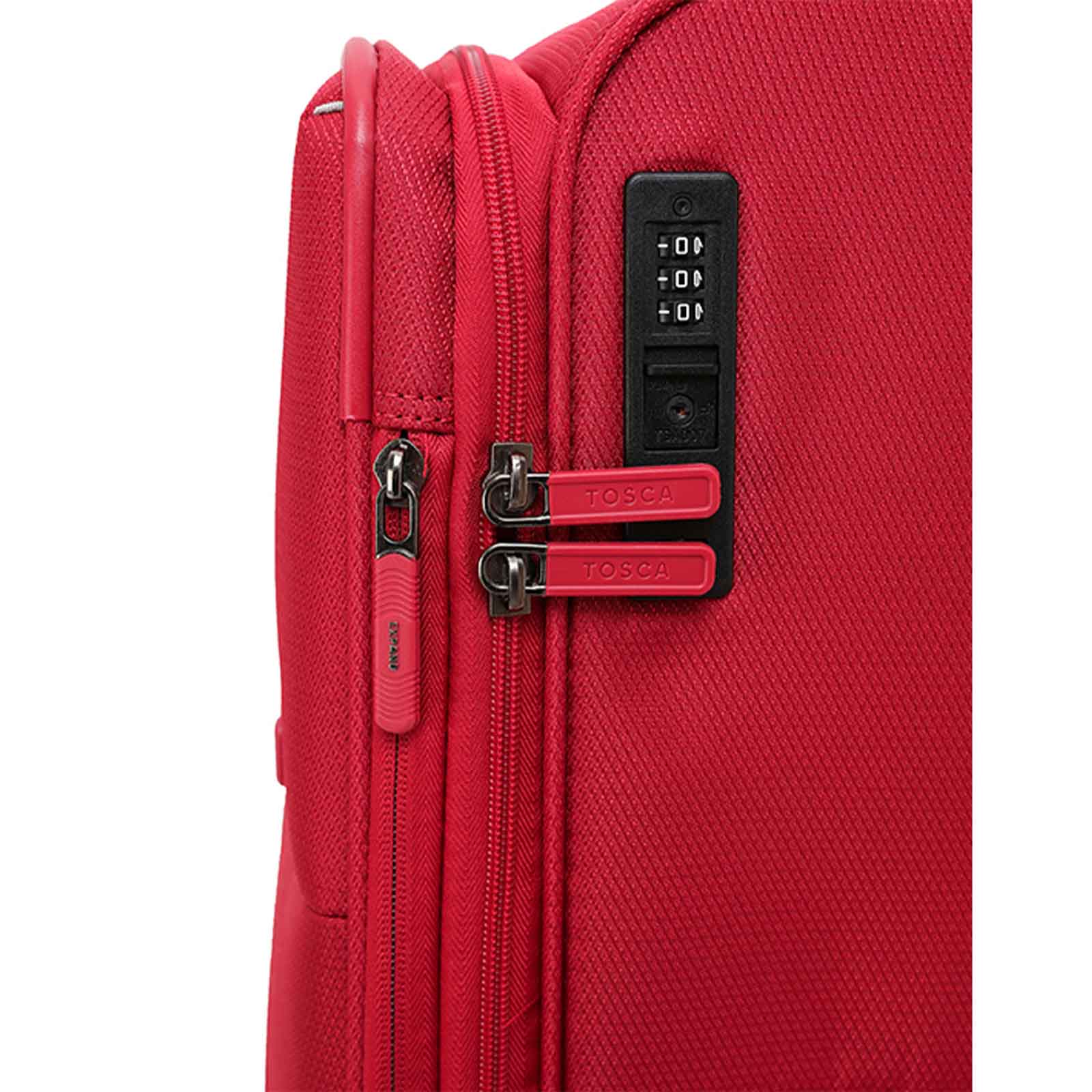 Tosca-So-Lite-4w-67cm-Medium-Suitcase-Red-Lock