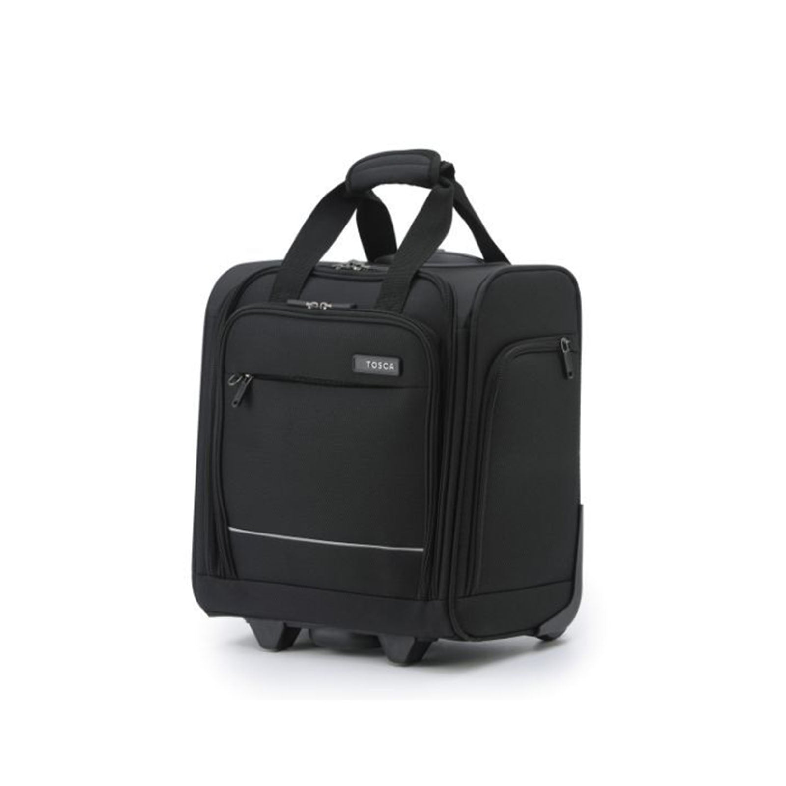 Tosca-So-Lite-Carry-On-Under-Seat-Suitcase-Black-Angle