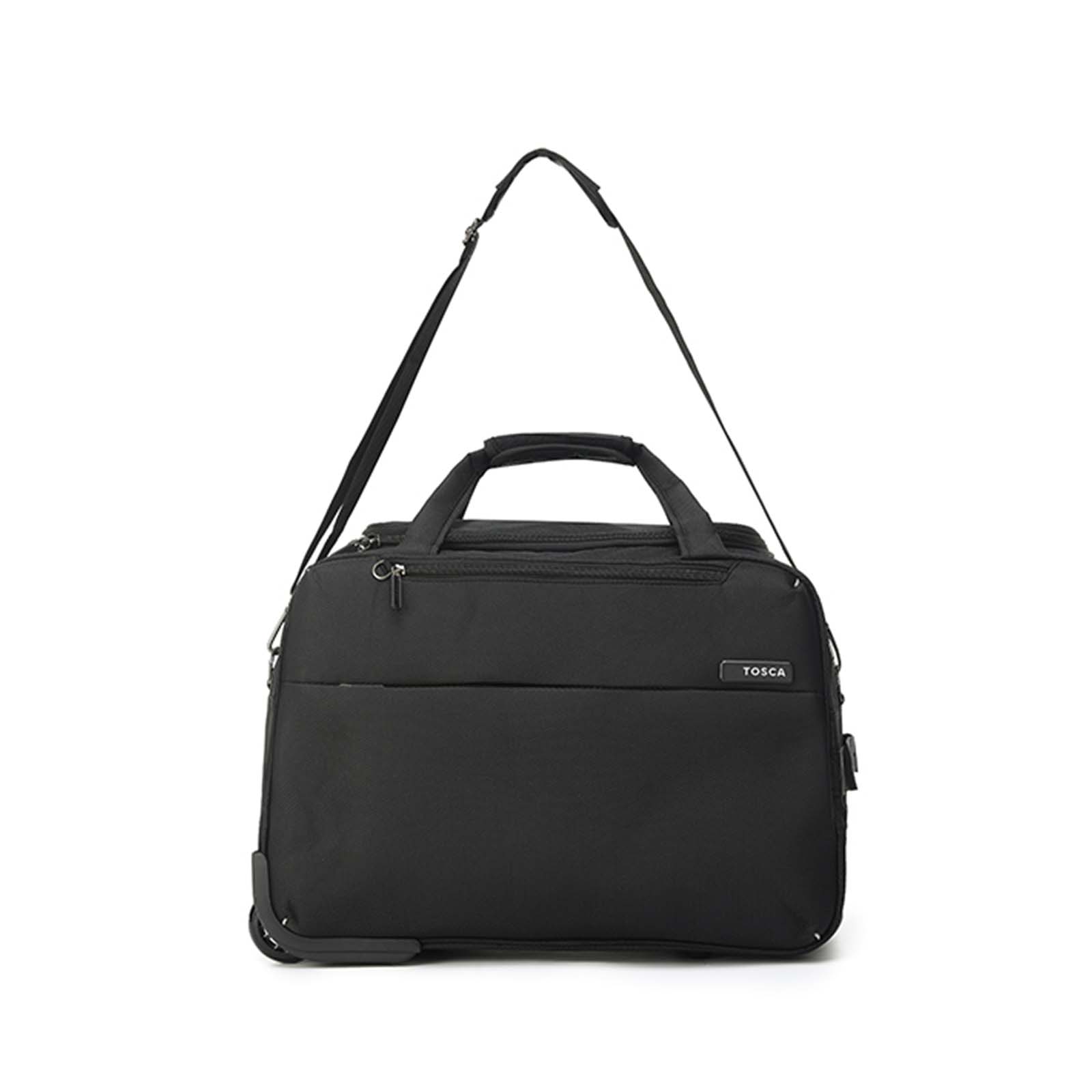 Tosca-So-Lite-Carry-On-Wheel-Bag-Black-Front-1