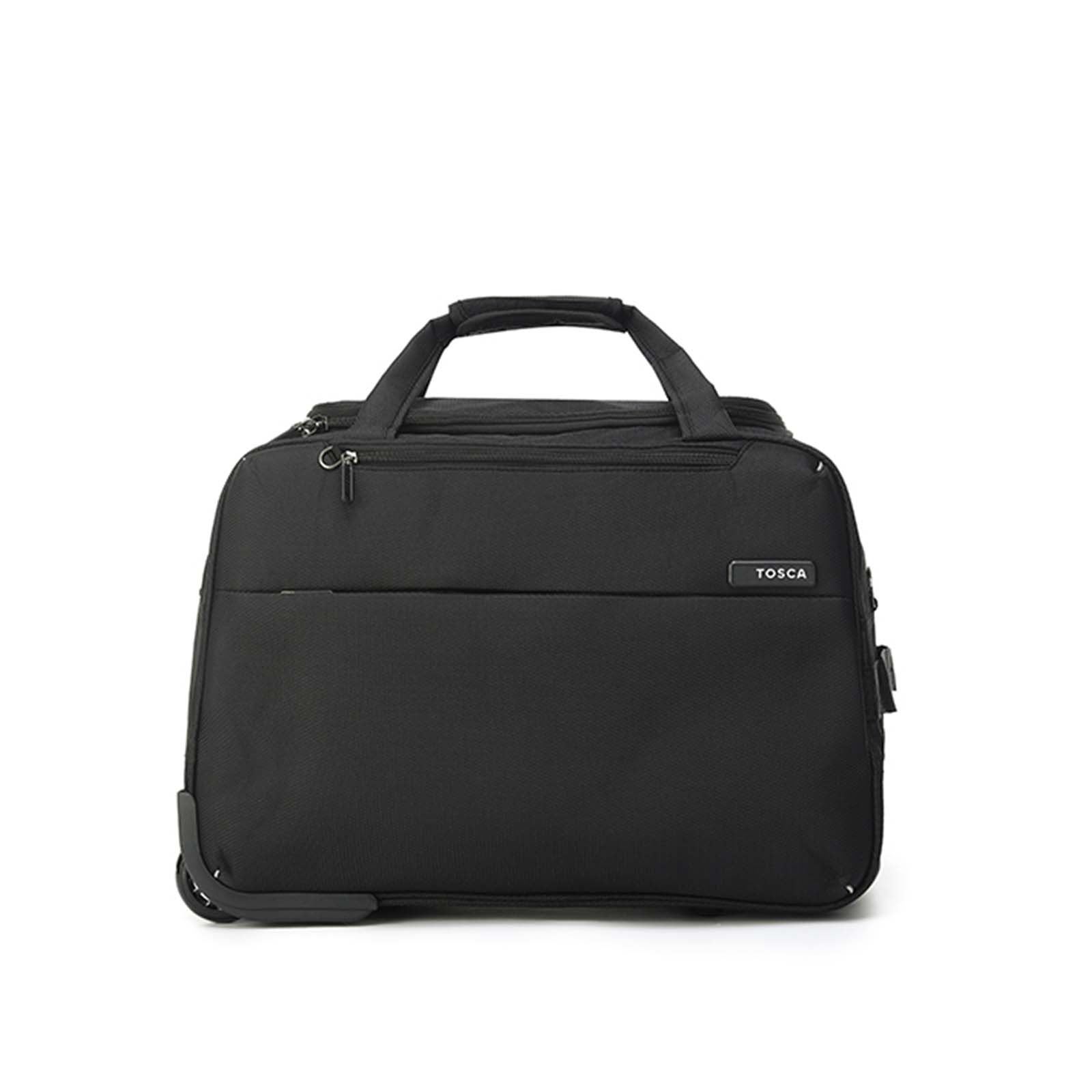 Tosca-So-Lite-Carry-On-Wheel-Bag-Black-Front