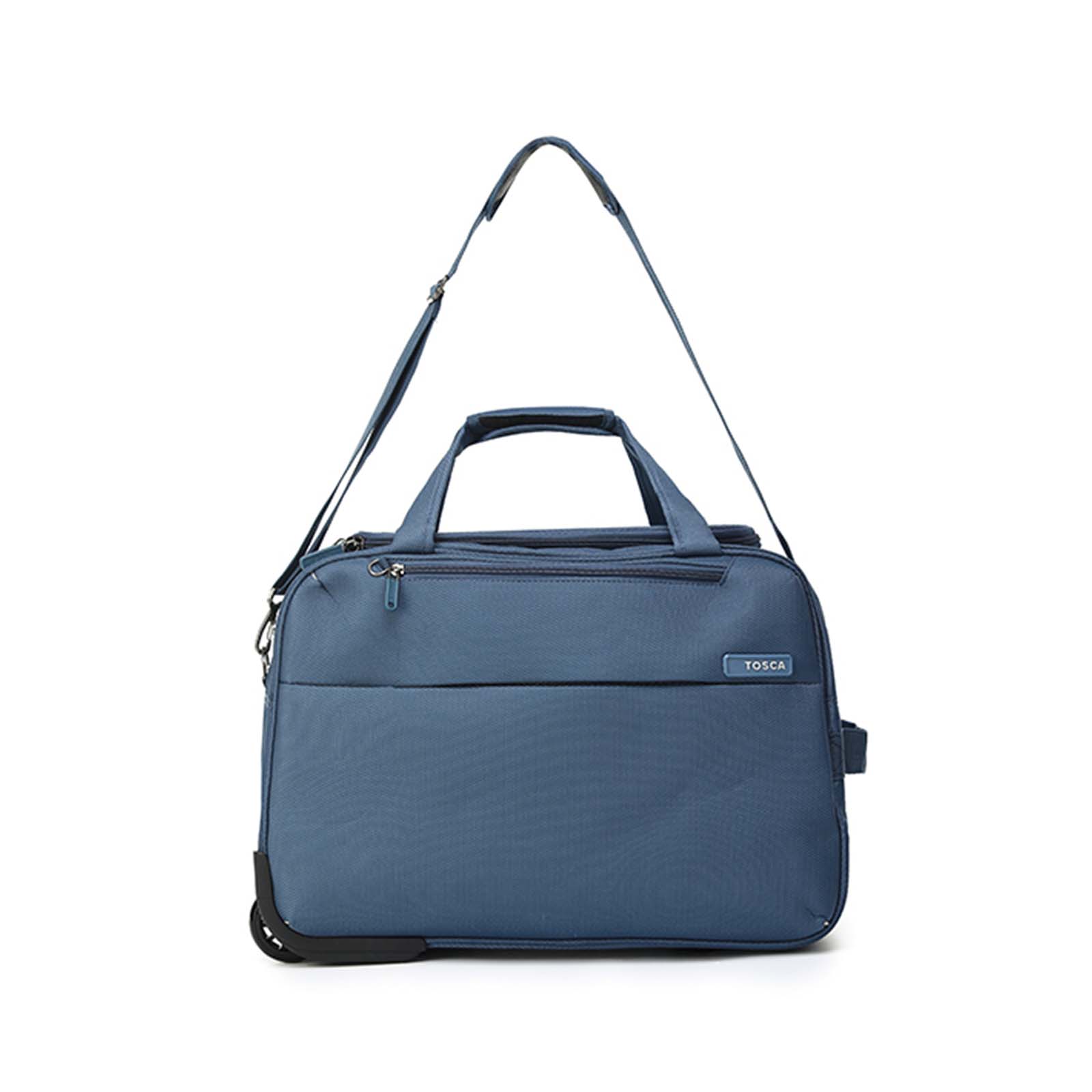 Tosca-So-Lite-Carry-On-Wheel-Bag-Blue-Front-1