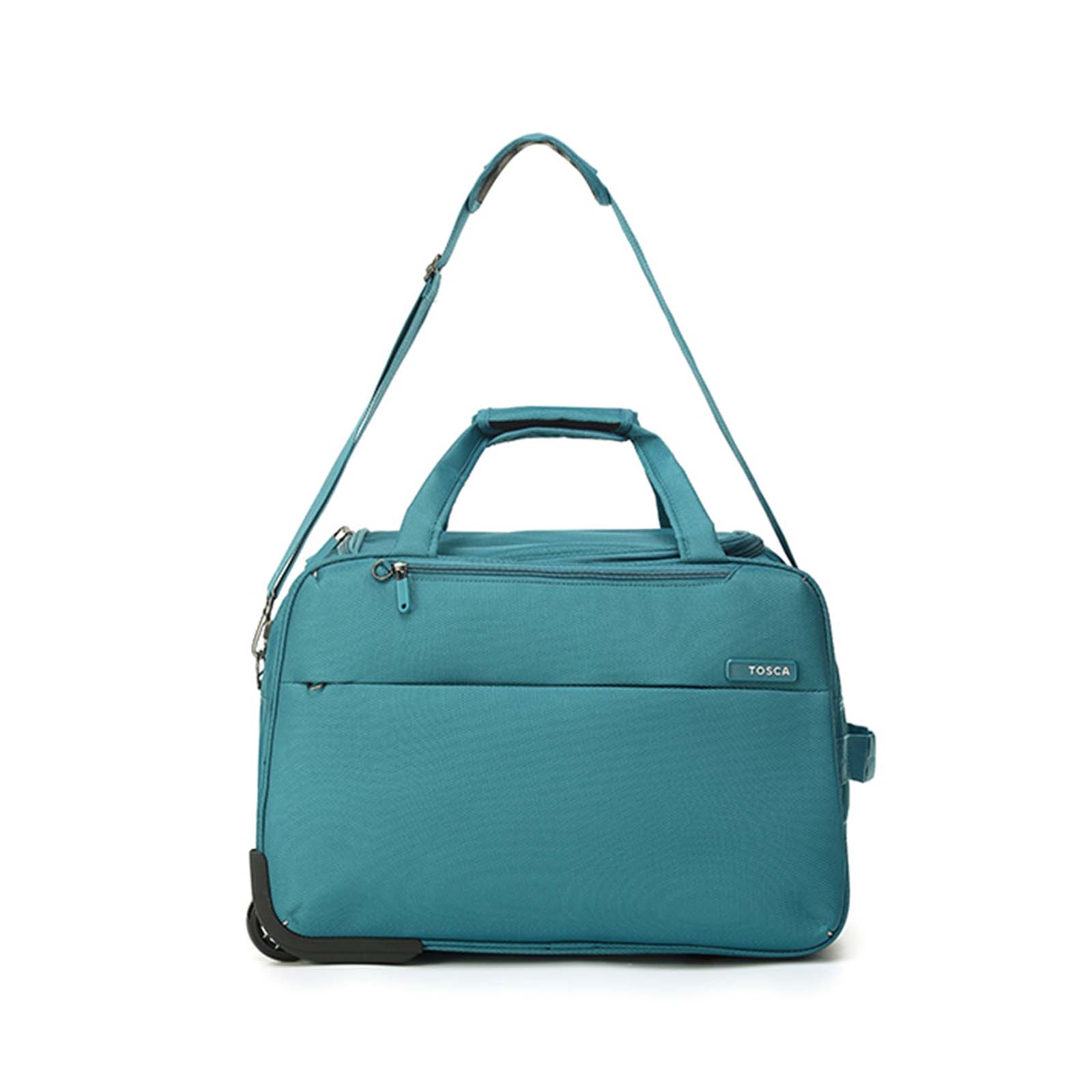 Tosca-So-Lite-Carry-On-Wheel-Bag-Teal-Front-1