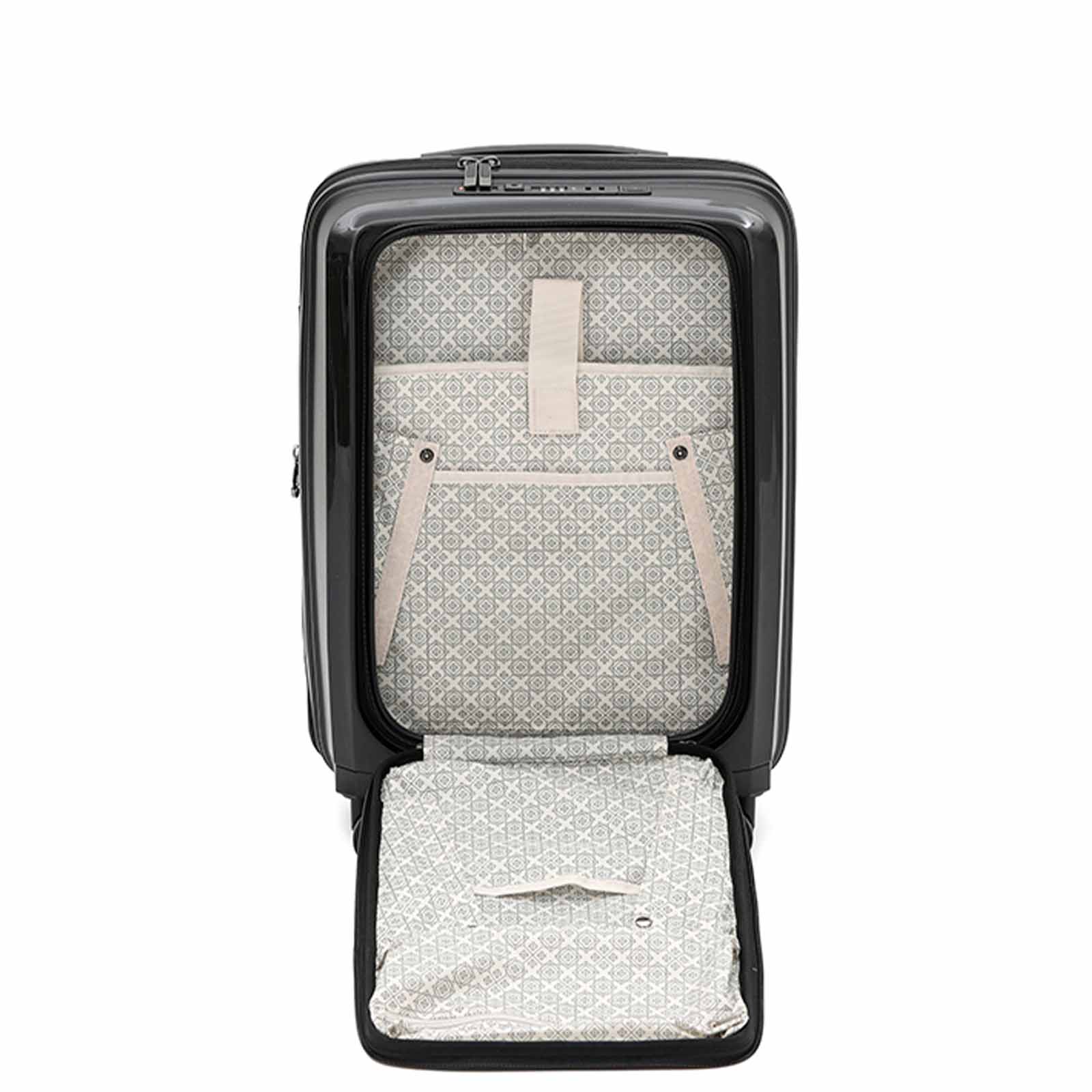 Tosca-Space-X-20-Inch-Laptop-Suitcase-Black-Open-Front