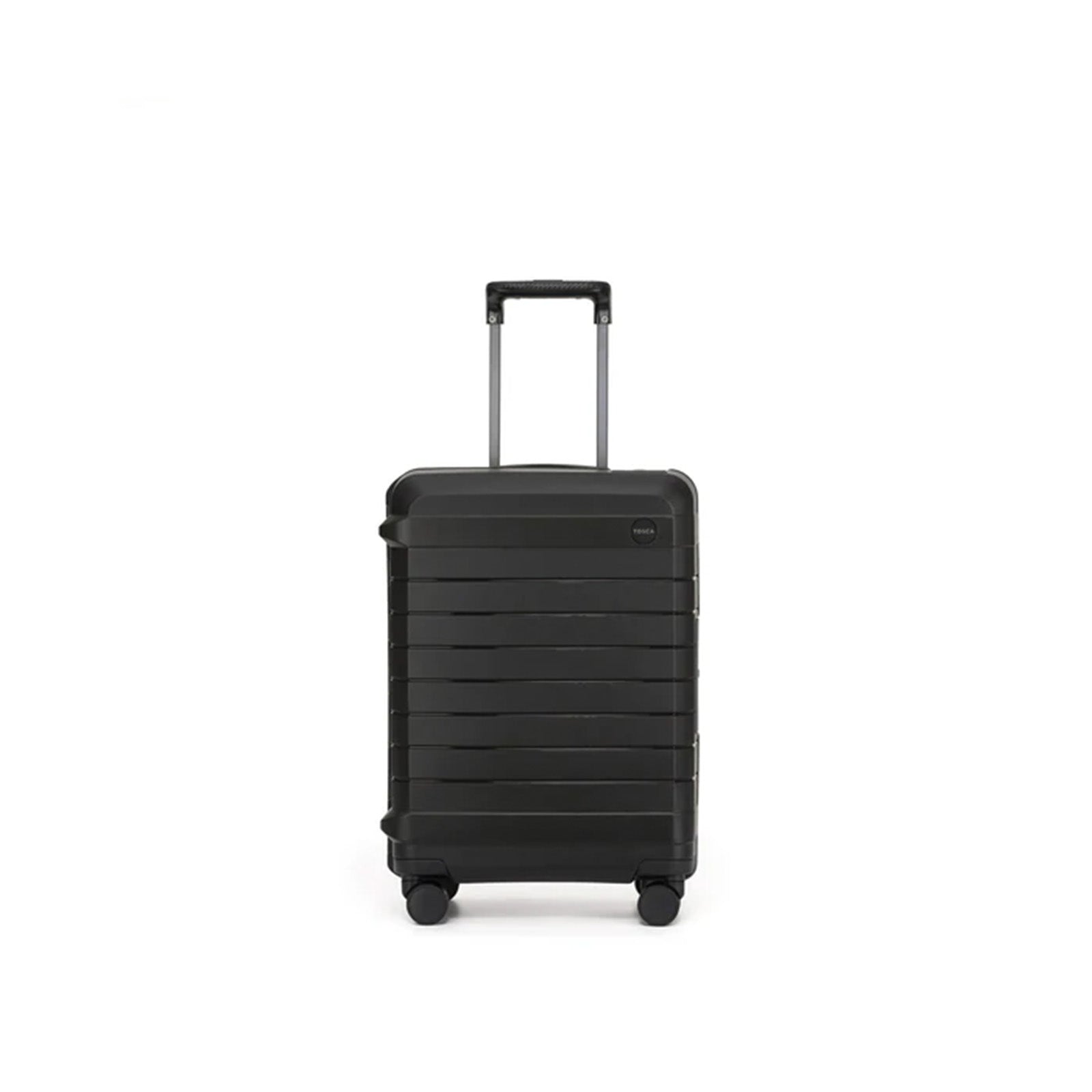 Tosca-Vault-4-Wheel-54cm-Carry-On-Suitcase-Black-Front