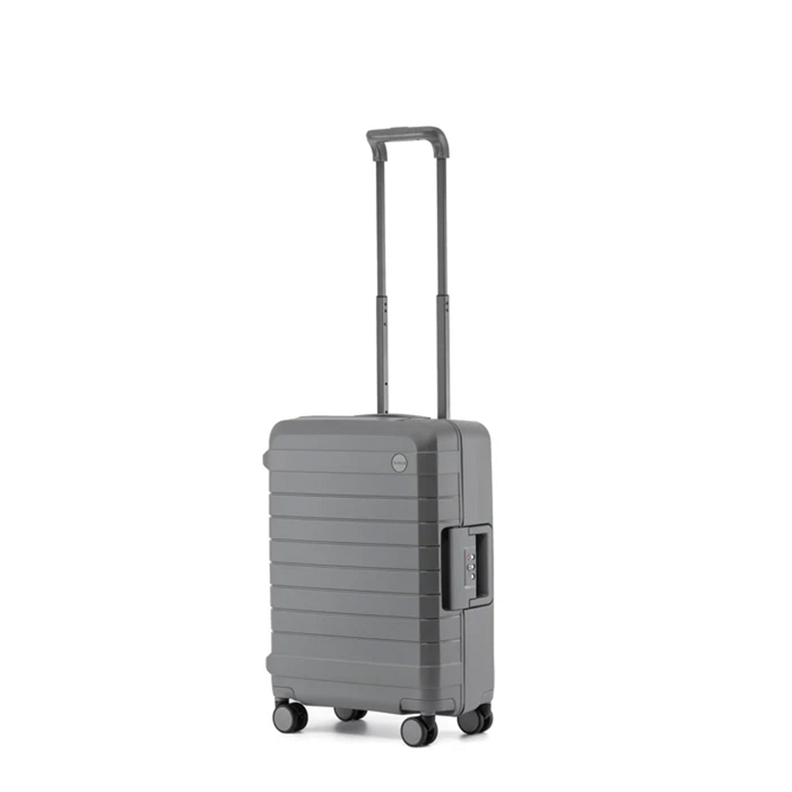 Tosca-Vault-4-Wheel-54cm-Carry-On-Suitcase-Grey-Angle
