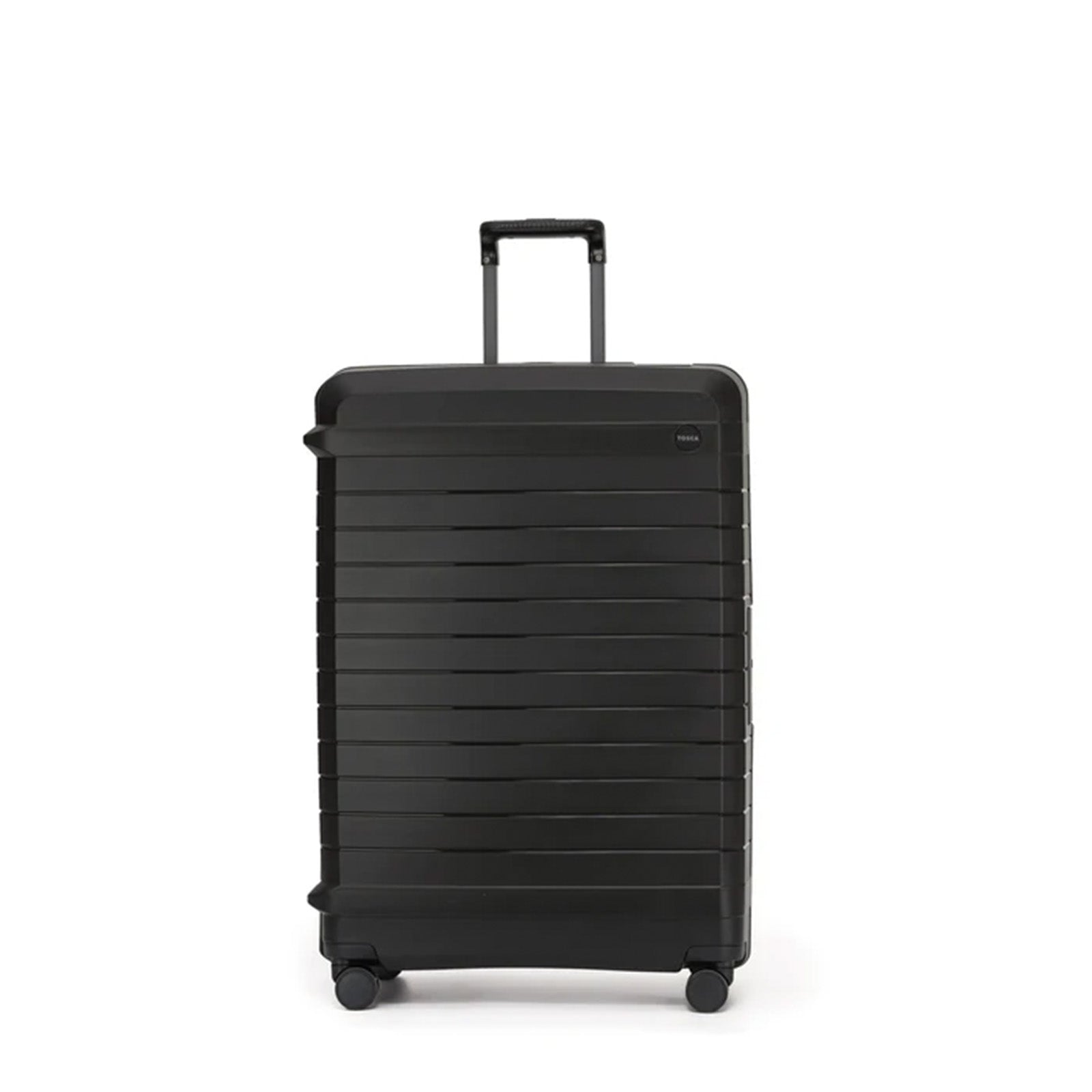 Tosca-Vault-4-Wheel-77cm-Large-Suitcase-Black-Front