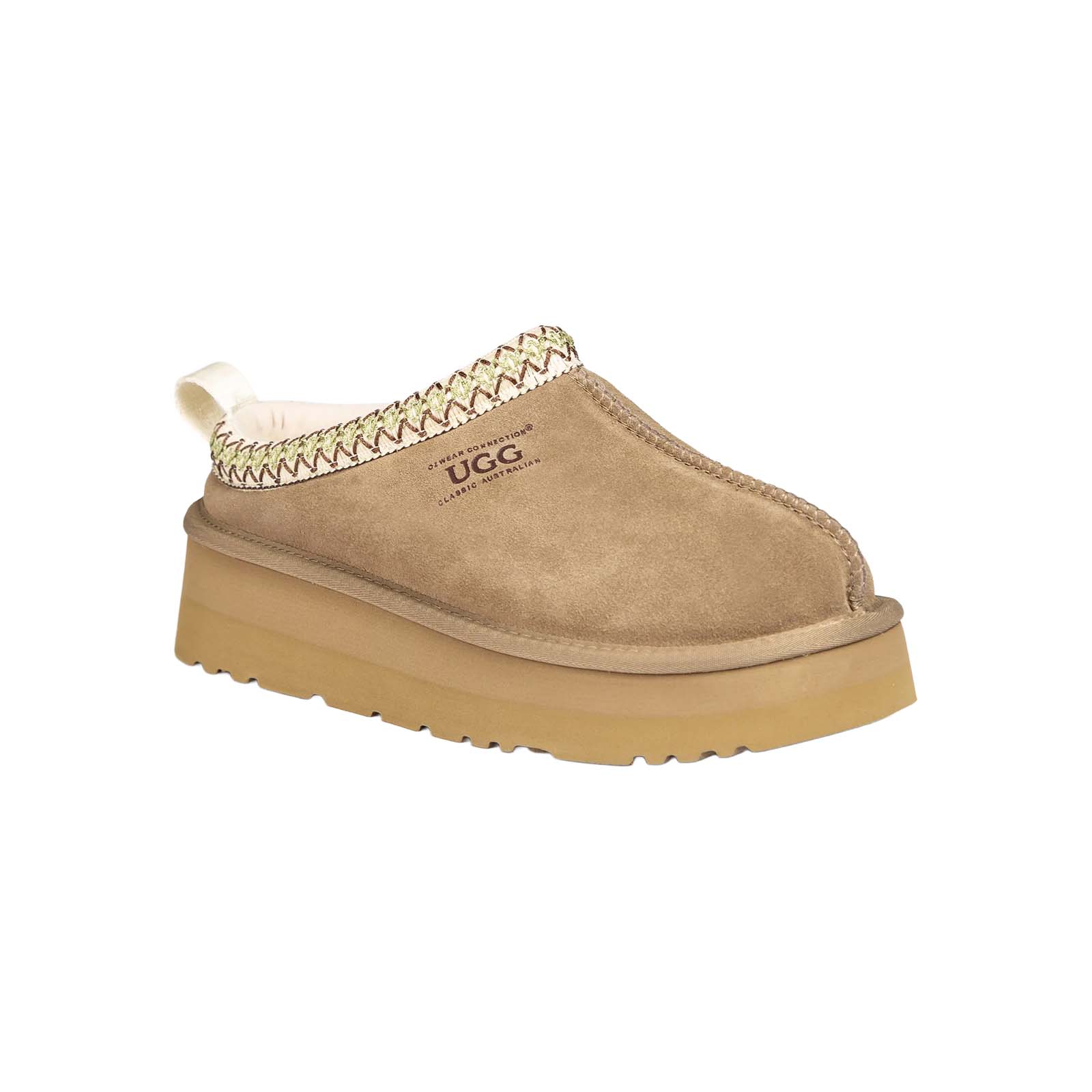 Ugg-Slipper-Ladies-Platform-Sydney-Olive-Angle
