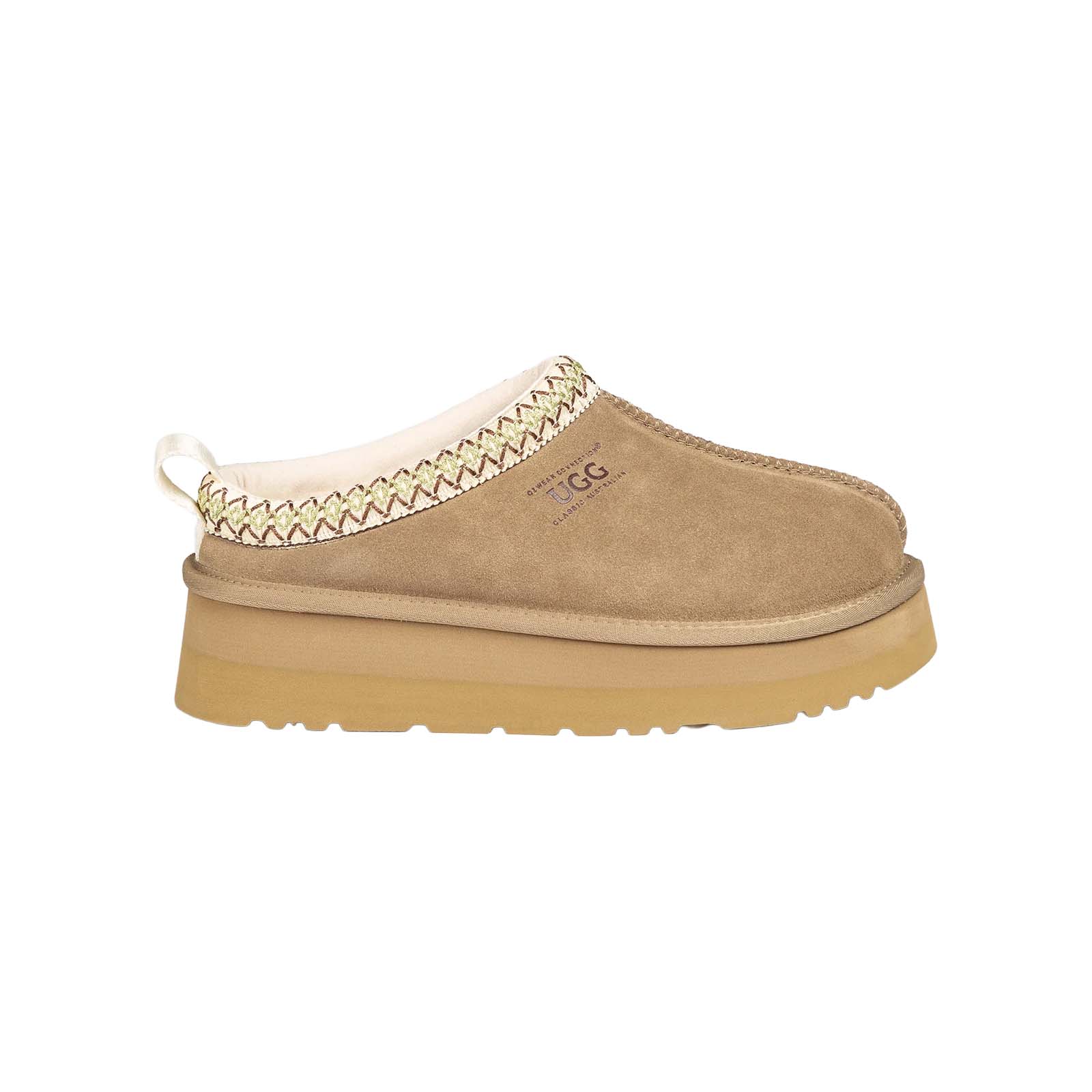 Ugg-Slipper-Ladies-Platform-Sydney-Olive-Outside